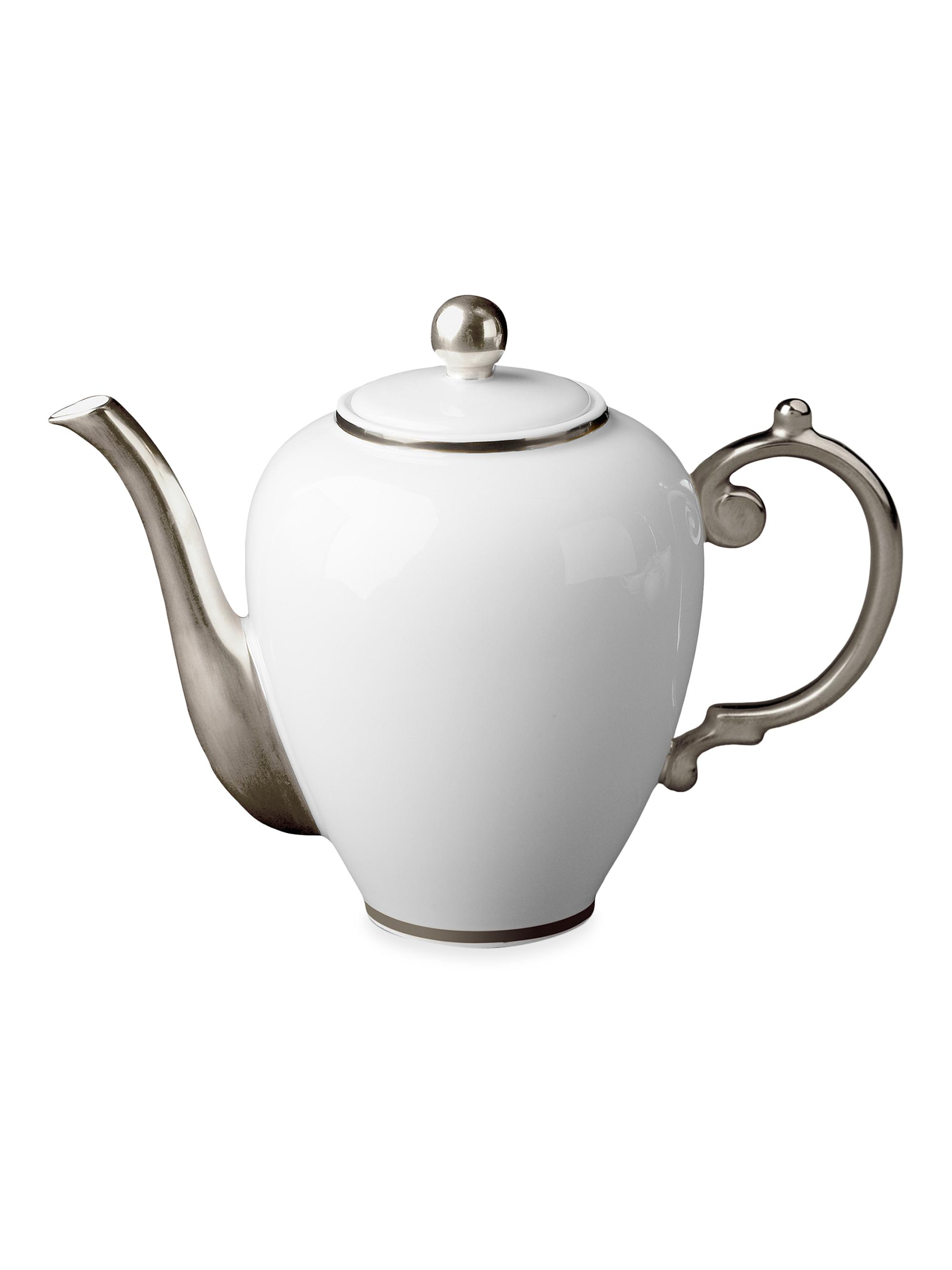 L'Objet Aegean Coffee Pot - Platinum