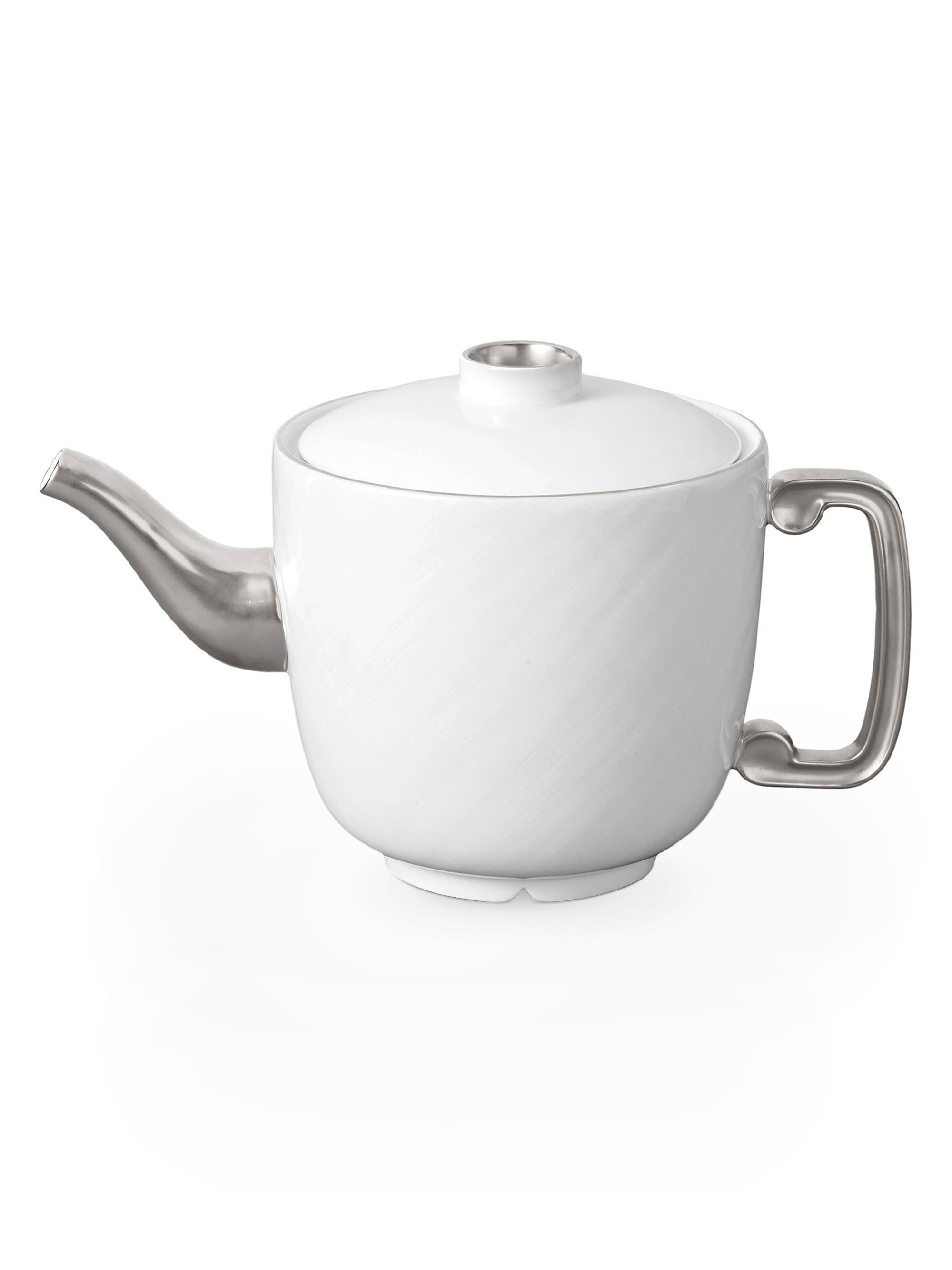 L'Objet Han Porcelain Teapot - Platinum