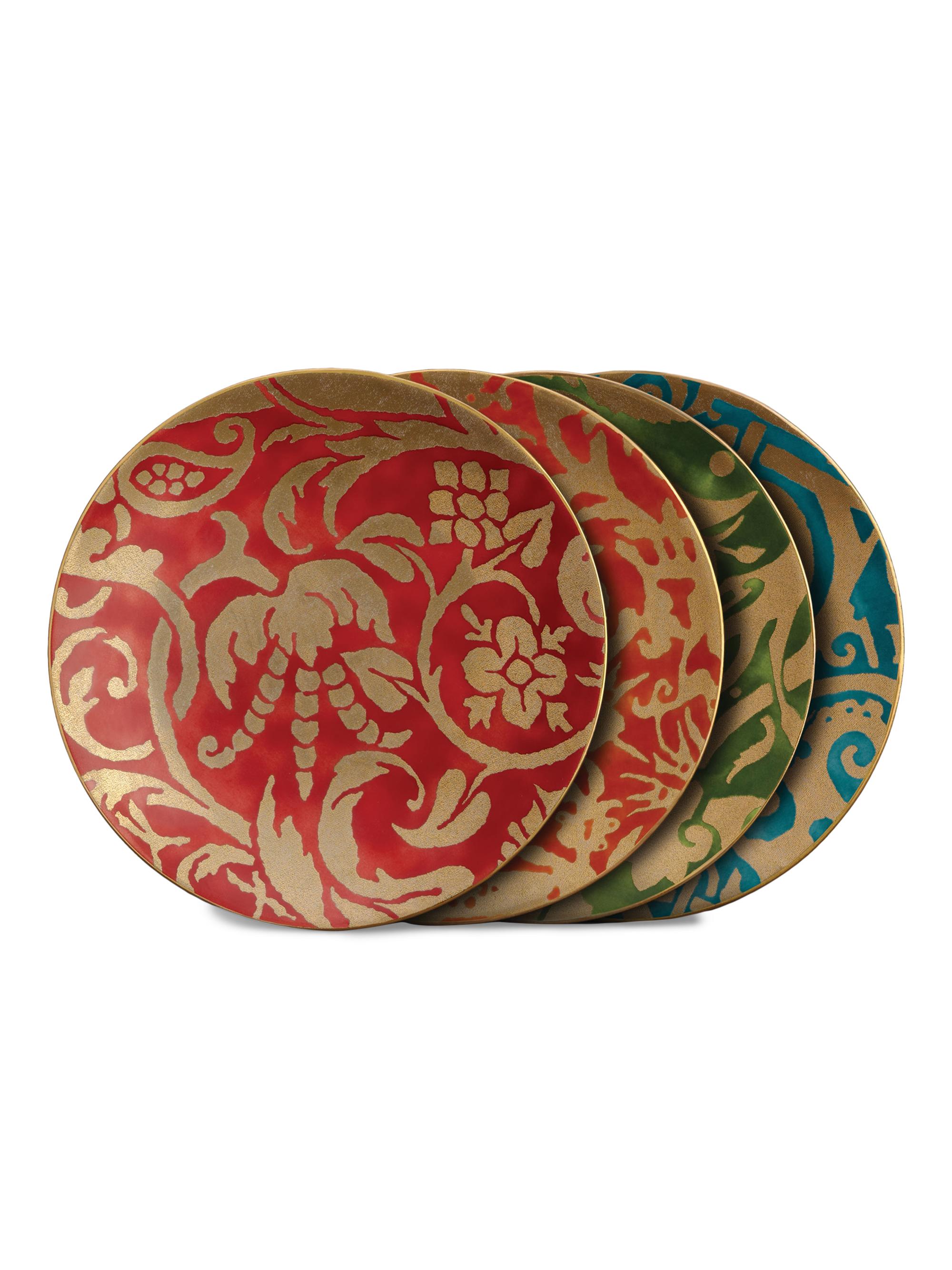 L'Objet Fortuny Assorted Dessert Plates 4-Piece Set