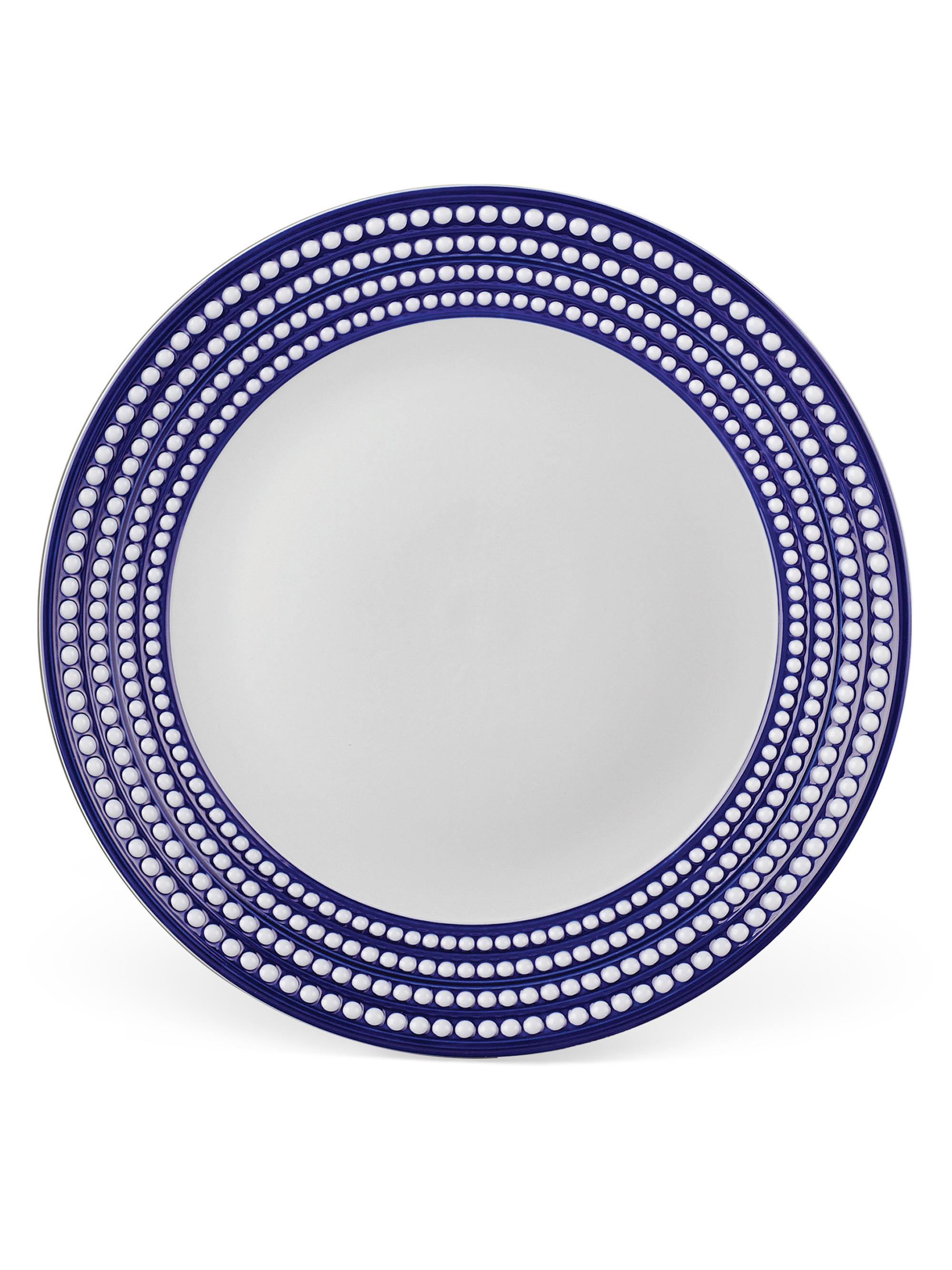 L'Objet Perlée Round Platter - Platinum