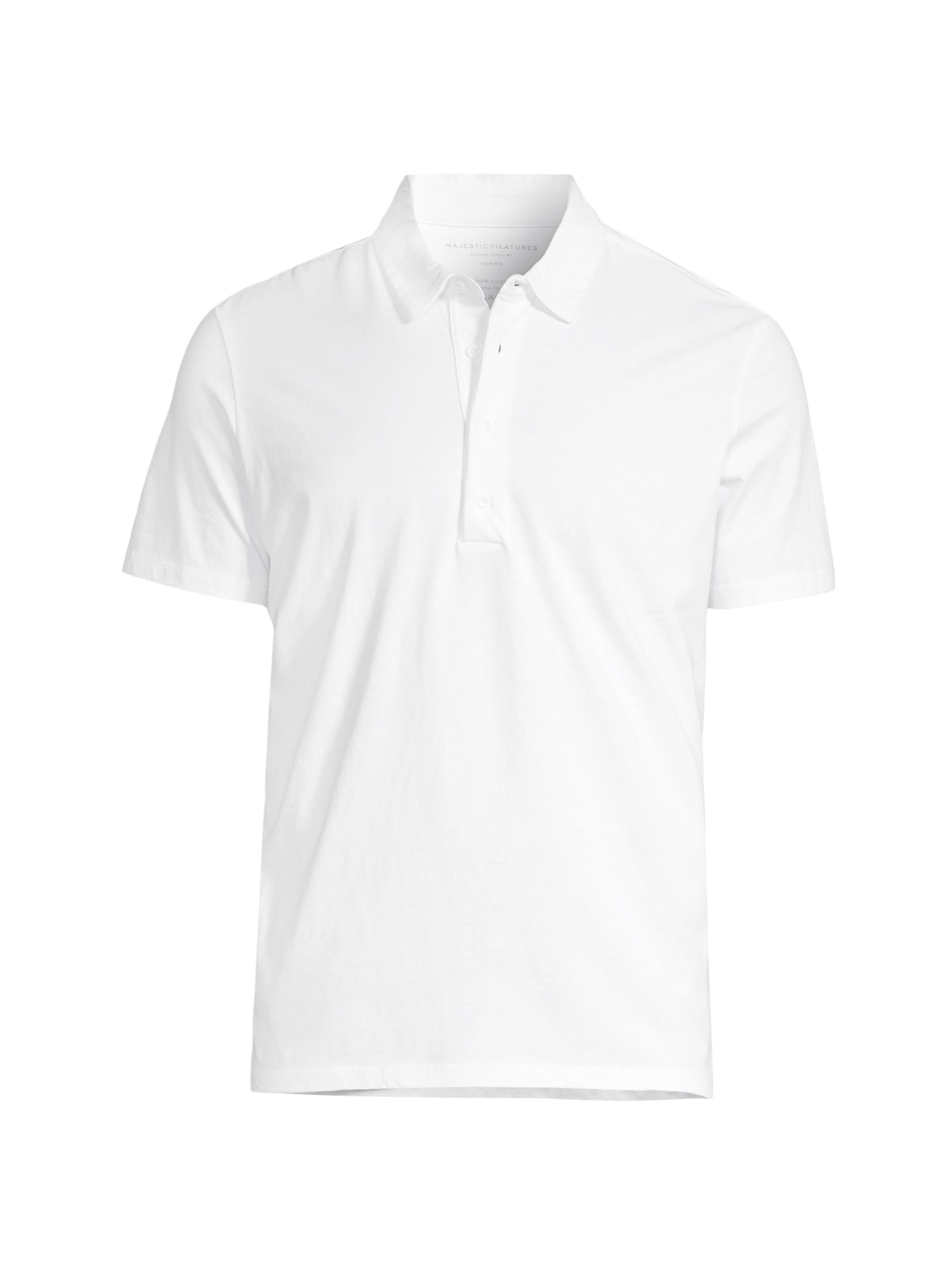 Majestic Filatures Men's Stretch Polo Shirt - Blanc
