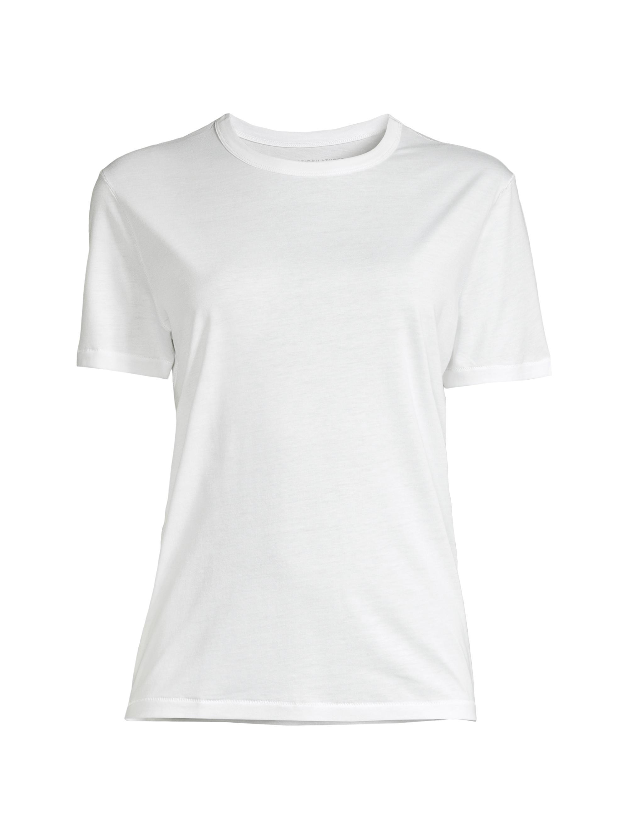 Majestic Filatures Women's Cotton Crewneck T-Shirt - White