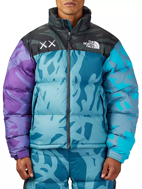 The North Face x Gucci Blue, Green, Pattern Print Technical Jersey Printed Performance JacketM