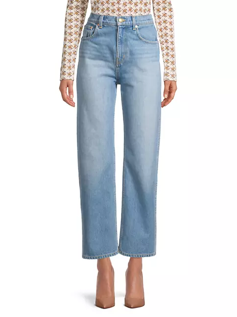 Tory Burch Women's High-Rise Straight Jeans