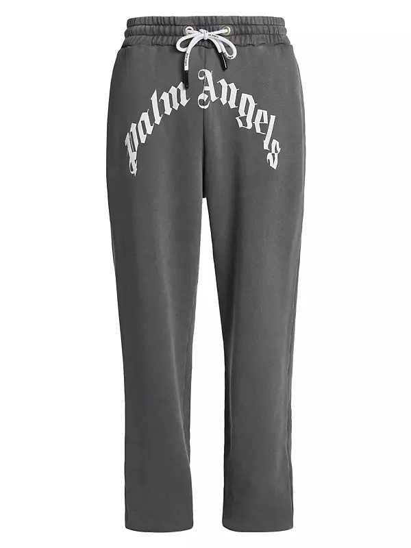 Men's luxury jogging - Black Palm Angels jogging pants with white logo