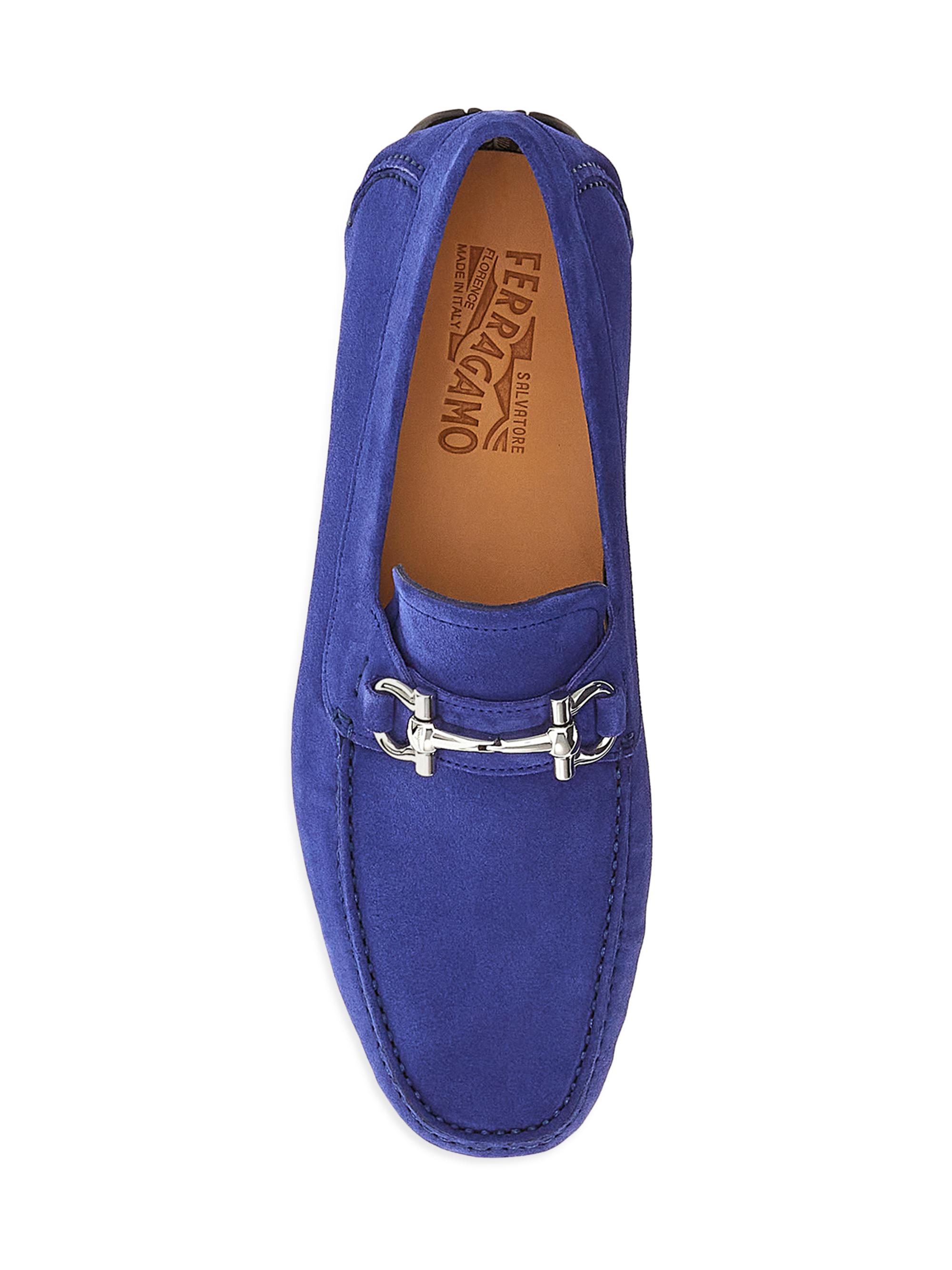 Salvatore Ferragamo Parigi Eco - Emtite Calf Leather Bit Driving Loafers FERRAGAMO Parigi Woven Leather Driving Loafers | Saks Fifth  main image 3