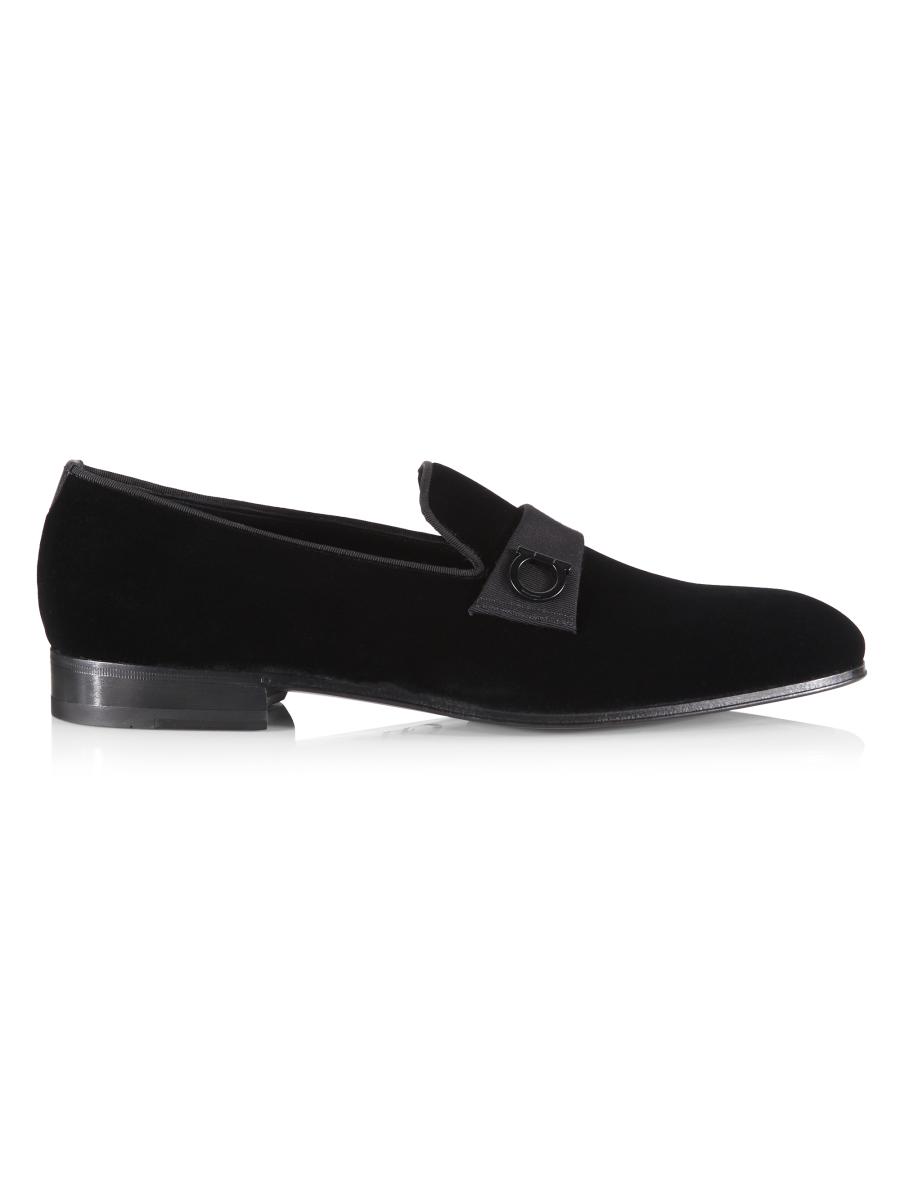 FERRAGAMO Velvet Gancio Loafers | Saks Fifth Avenue