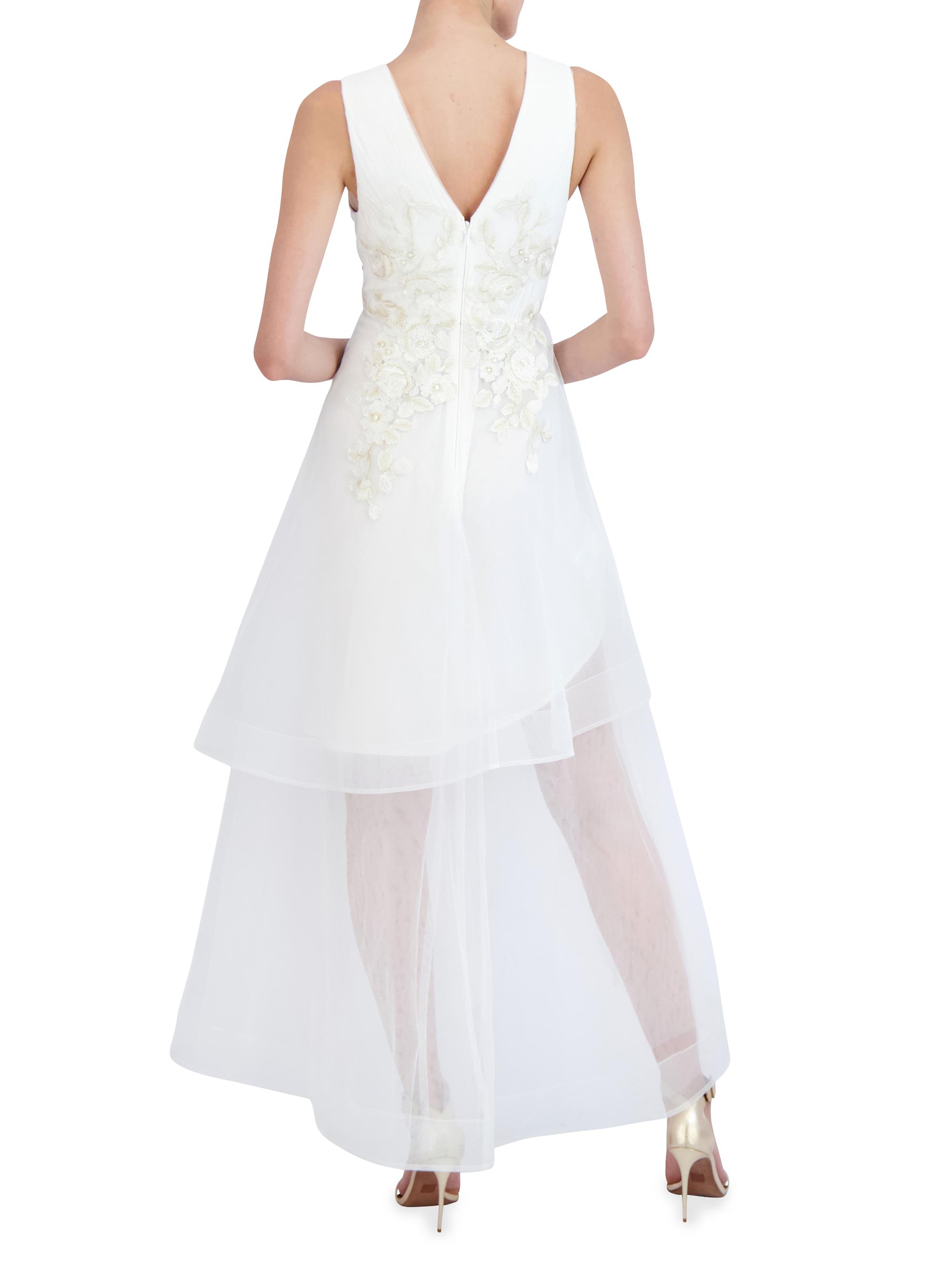 BCBGMAXAZRIA Embroidered Gown | Saks Fifth Avenue