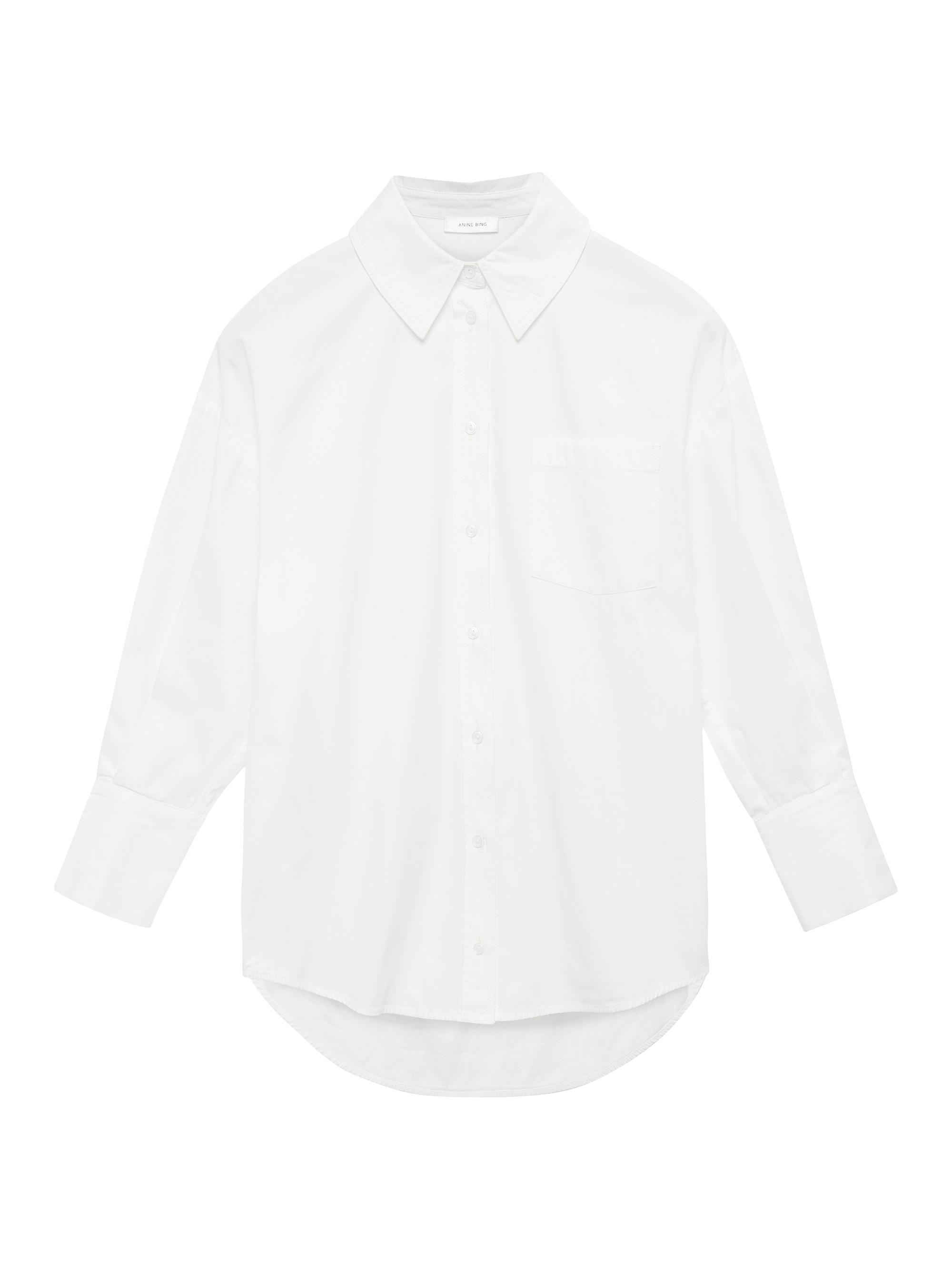 Anine Bing Women's Mika High-Low Shirt - White