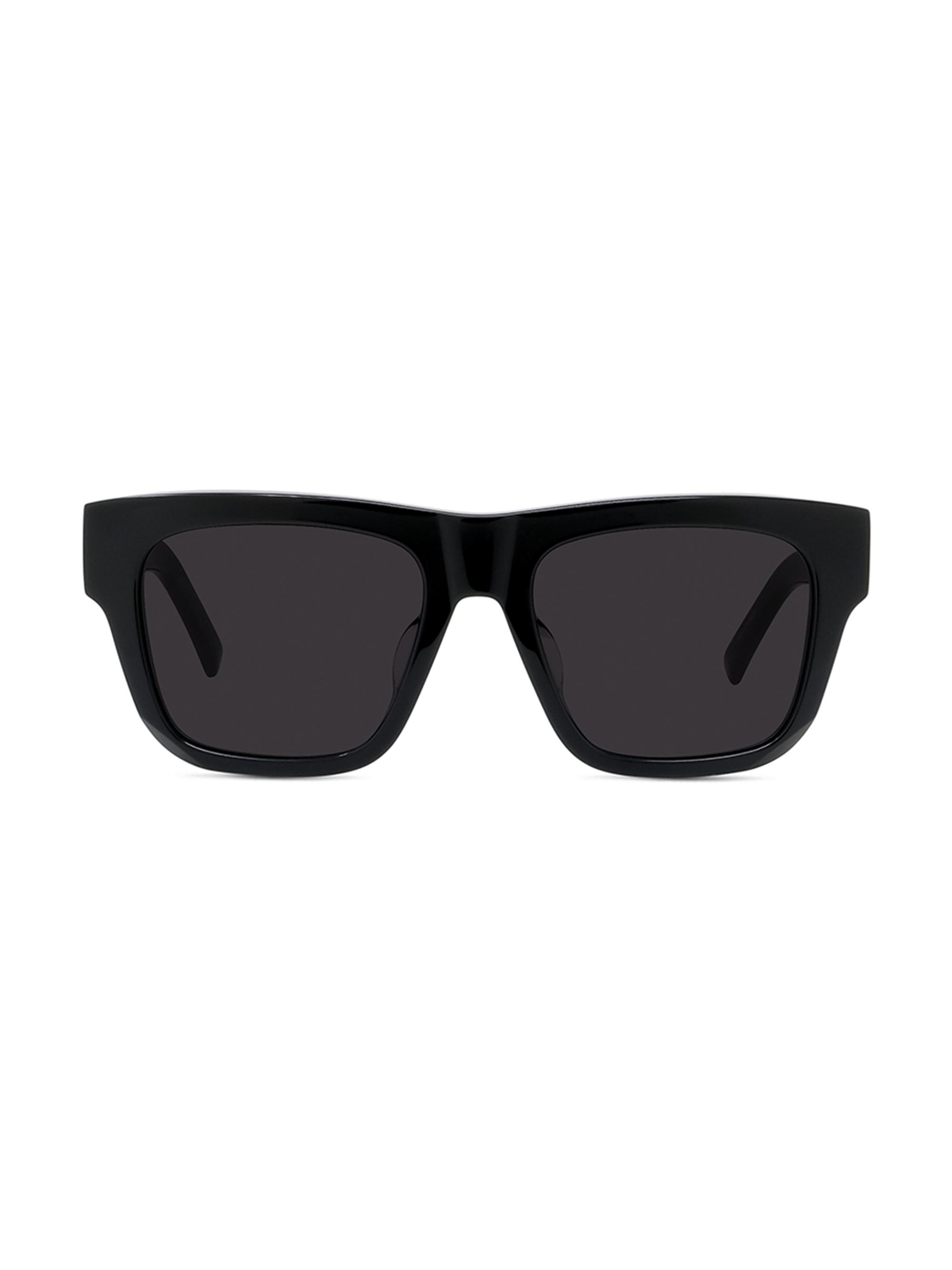 Givenchy Women's 52MM Square Sunglasses - Shiny Black Smoke