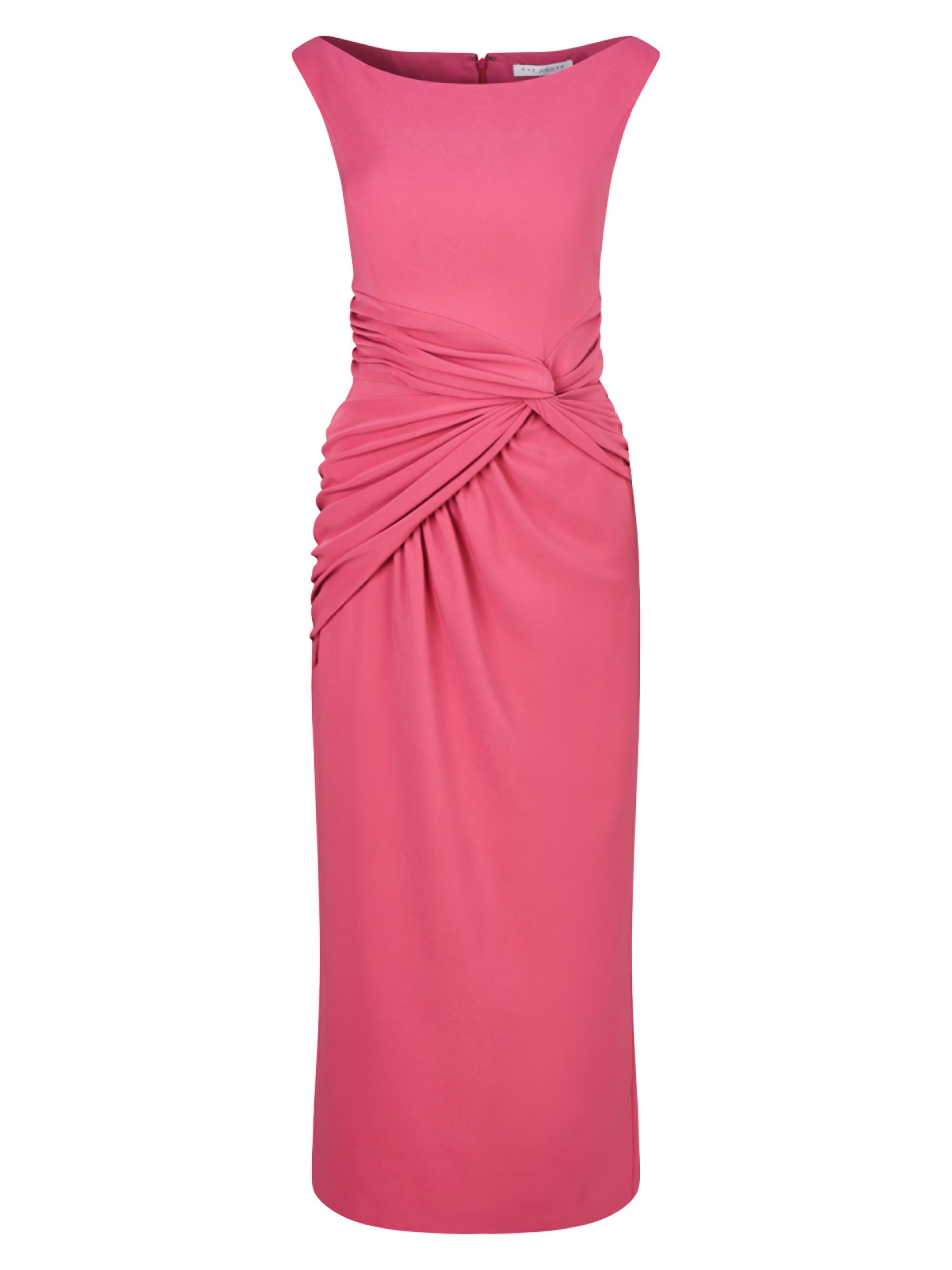 Kay Unger Women's Evening Sabina Knot Dress - Berry Sorbet