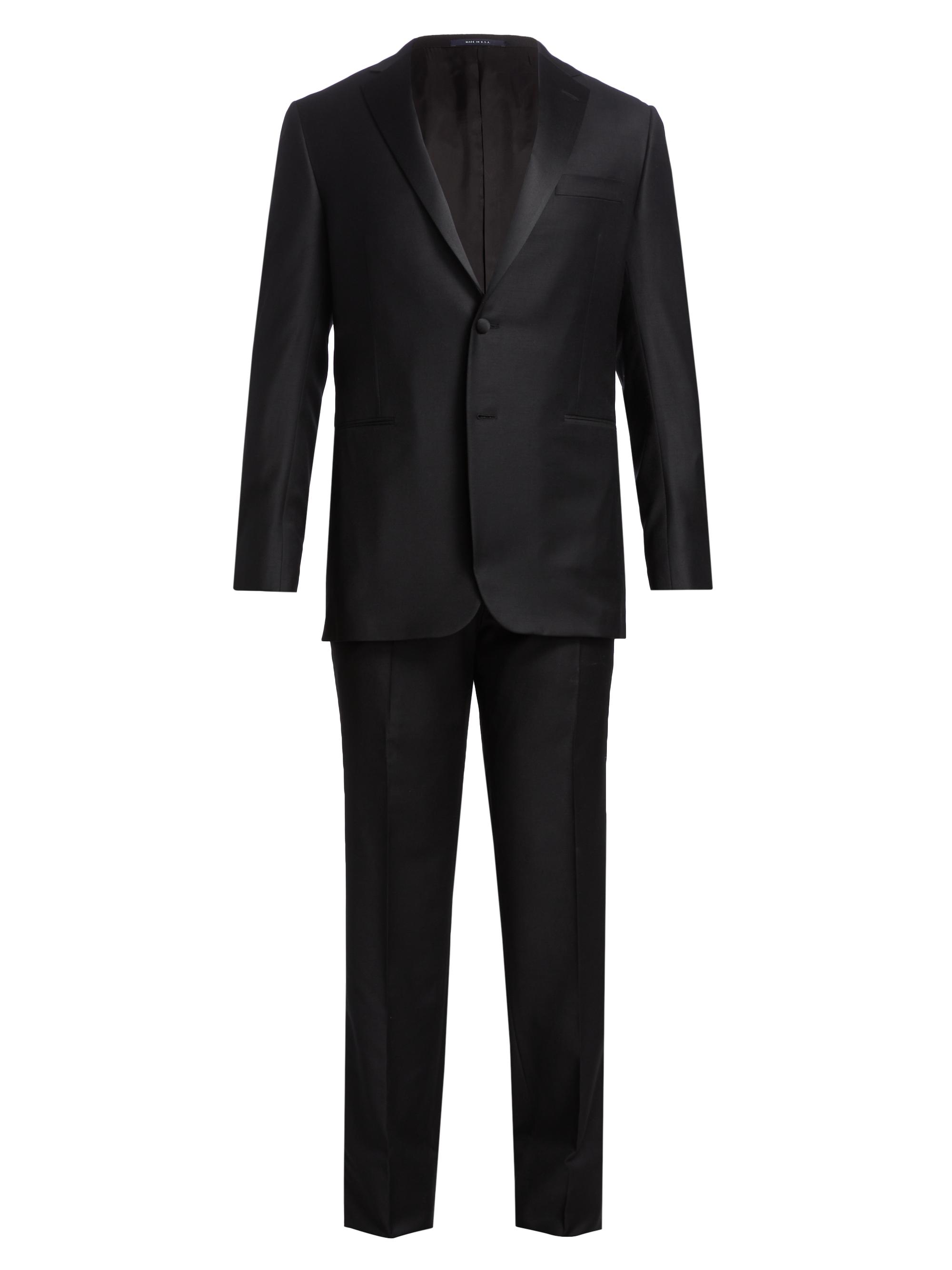 Paul Stuart Men's Super 120 Tuxedo - Black