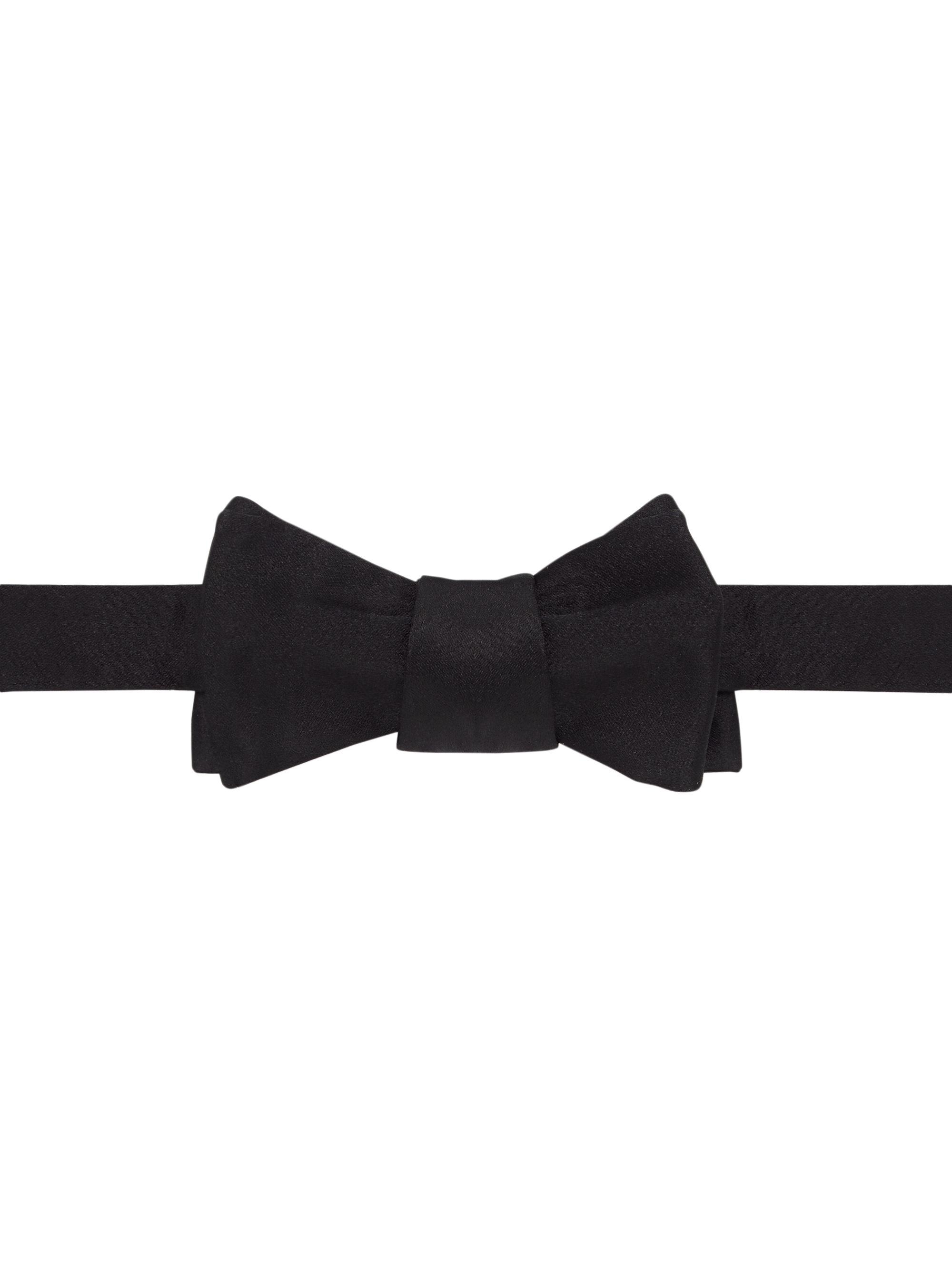 Paul Stuart Men's Silk Bow Tie - Black