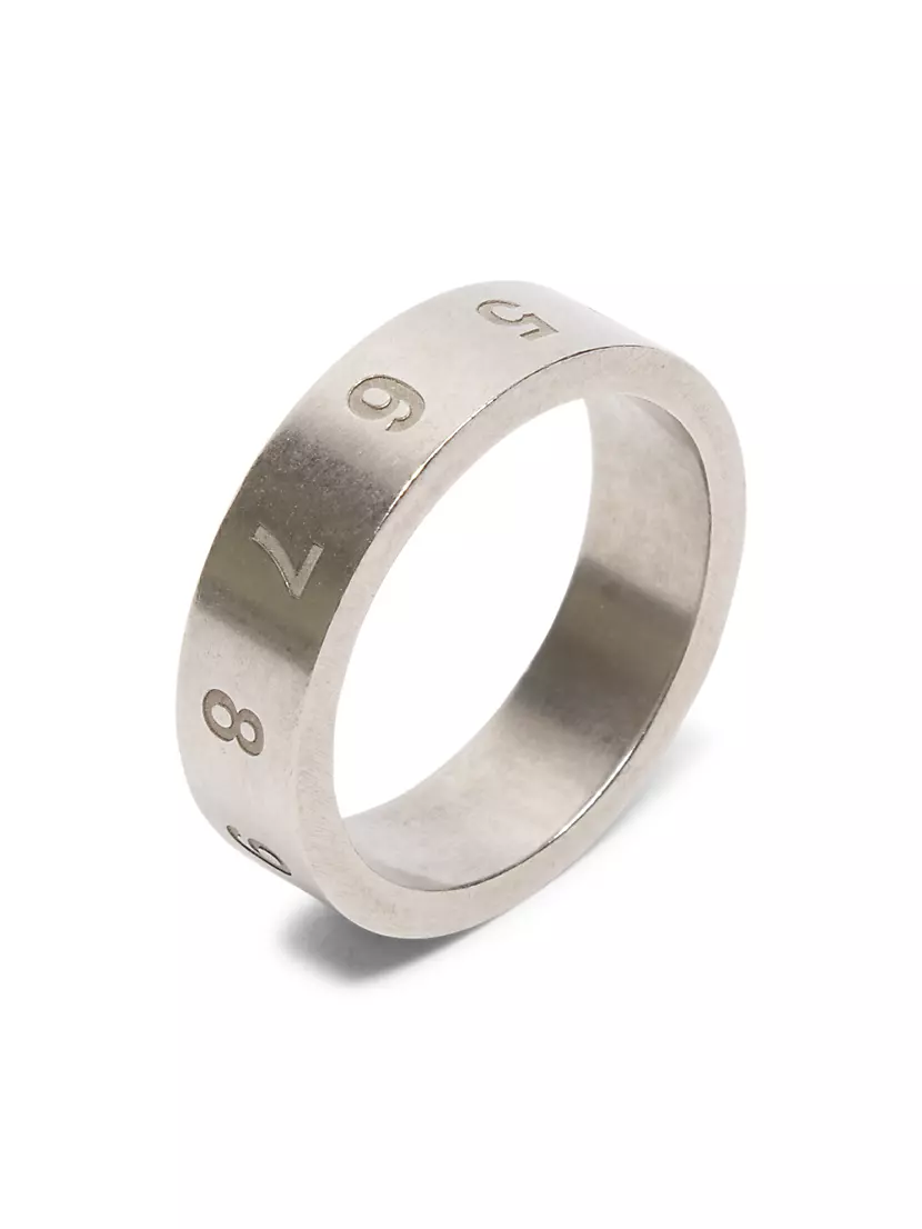 Silver Numbers Ring