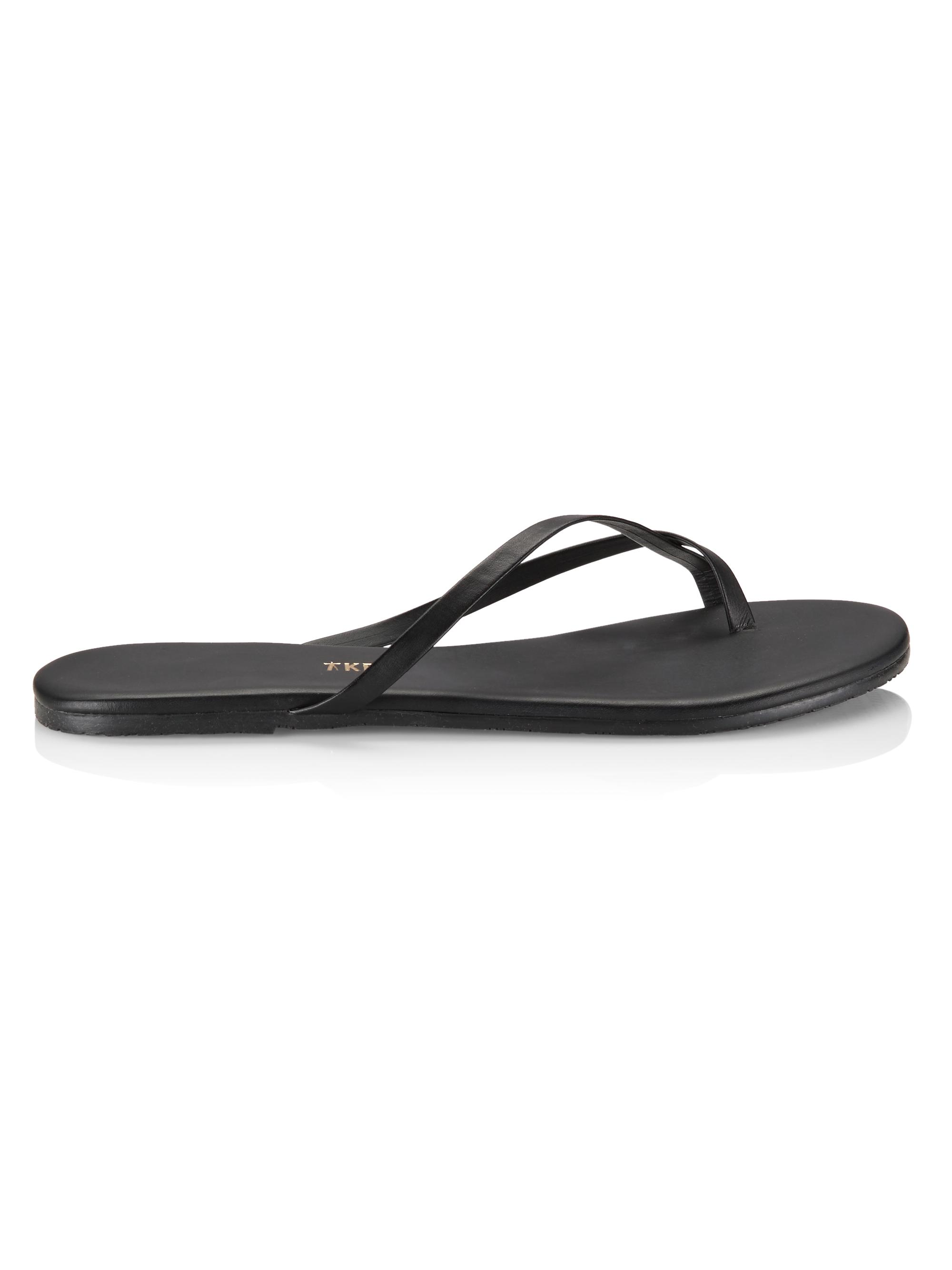Tkees Women's Riley Leather Flip Flops - Sable