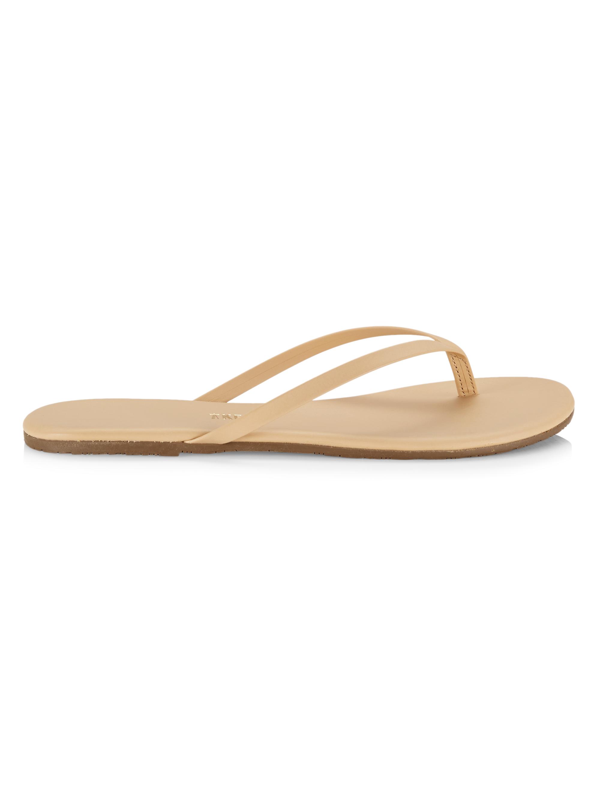 Tkees Women's Foundations Matte Leather Flip Flops - Sunkissed