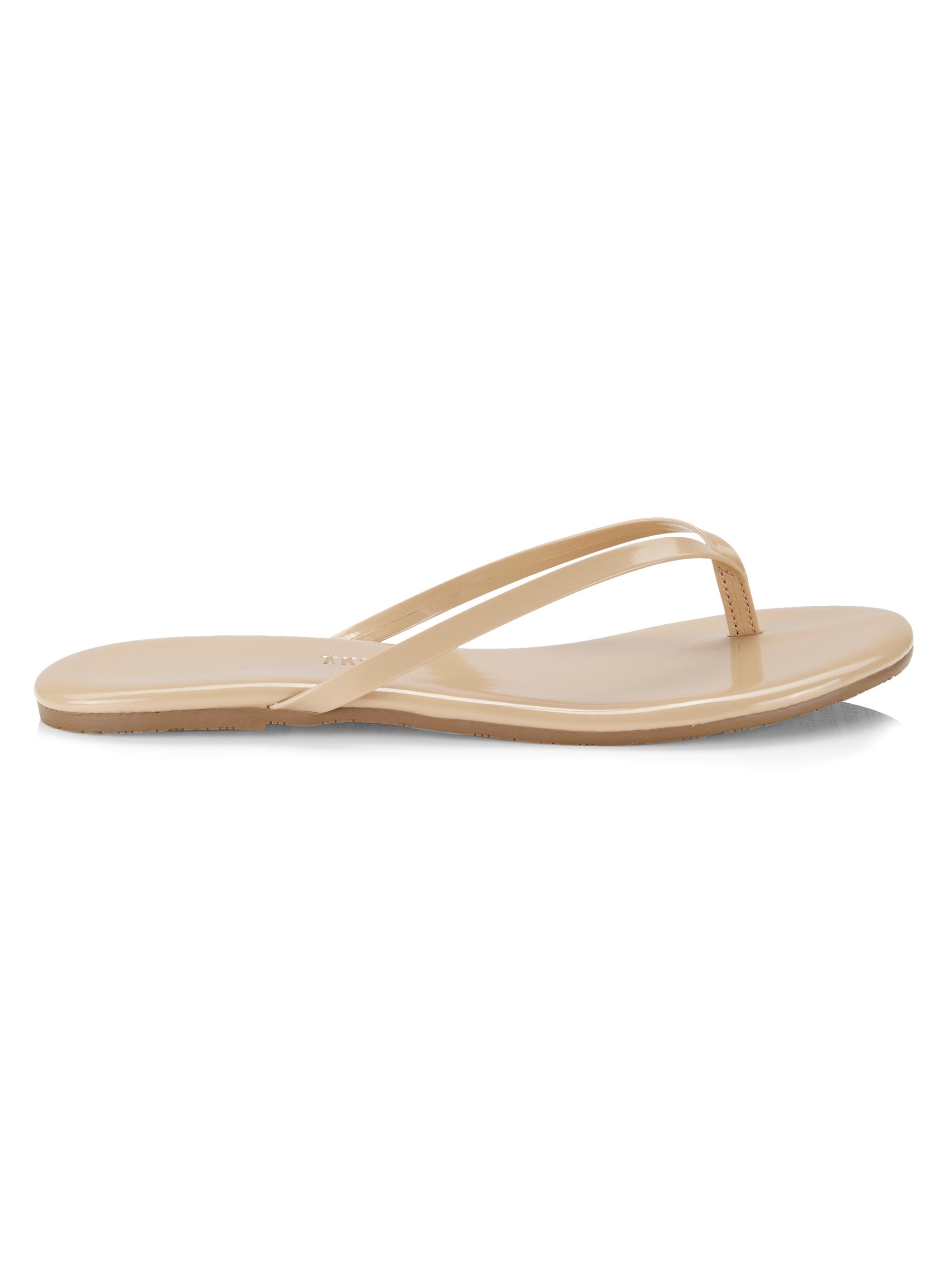 Tkees Women's Foundations Gloss Patent Leather Flip Flops - Sunkissed - Women's Shoes