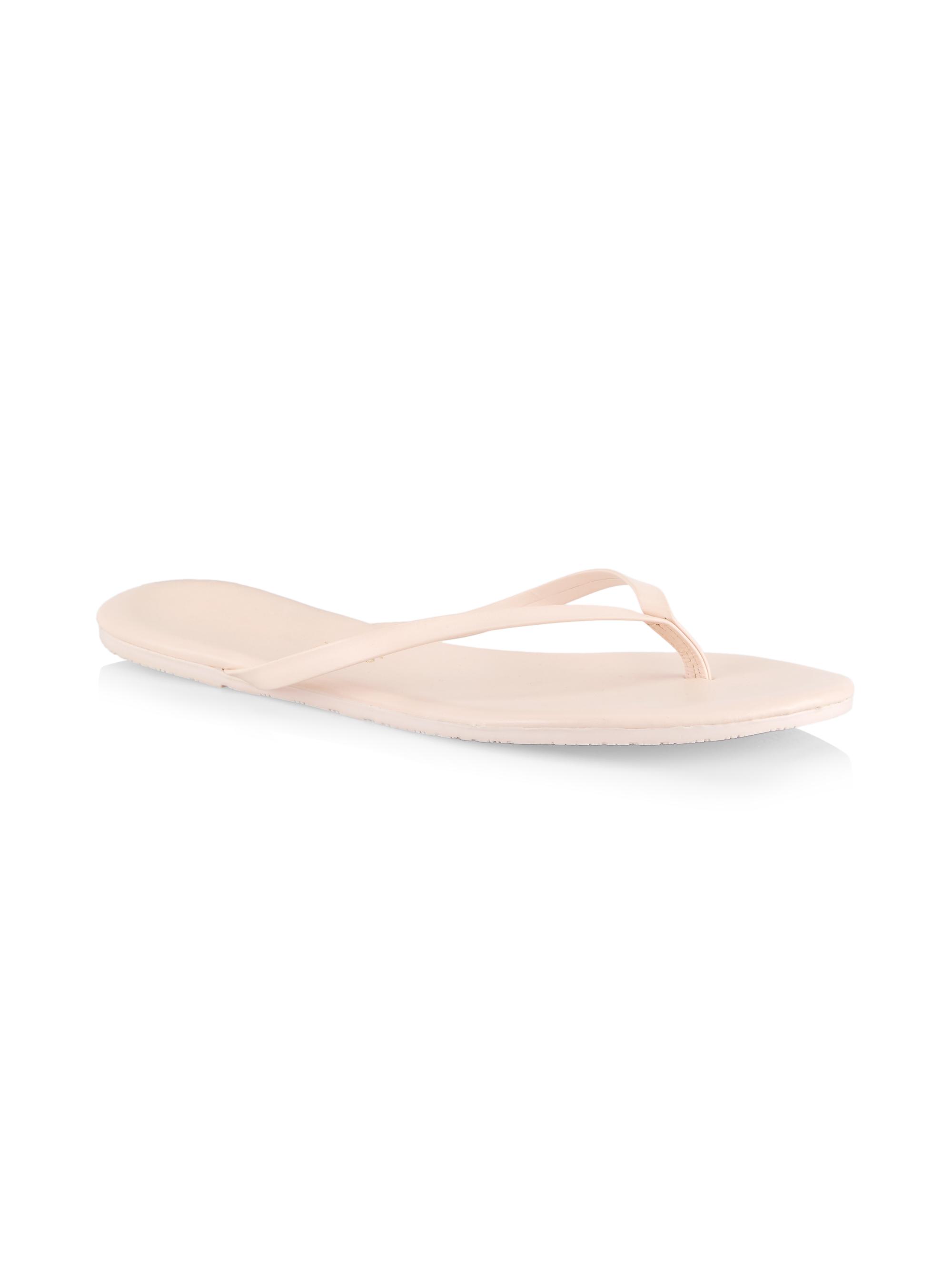 (取寄) ティキーズ レディース ソリッズ TKEES women TKEES Solids Soft Pink Tkees Solids Leather Flip Flops | Saks Fifth Avenue