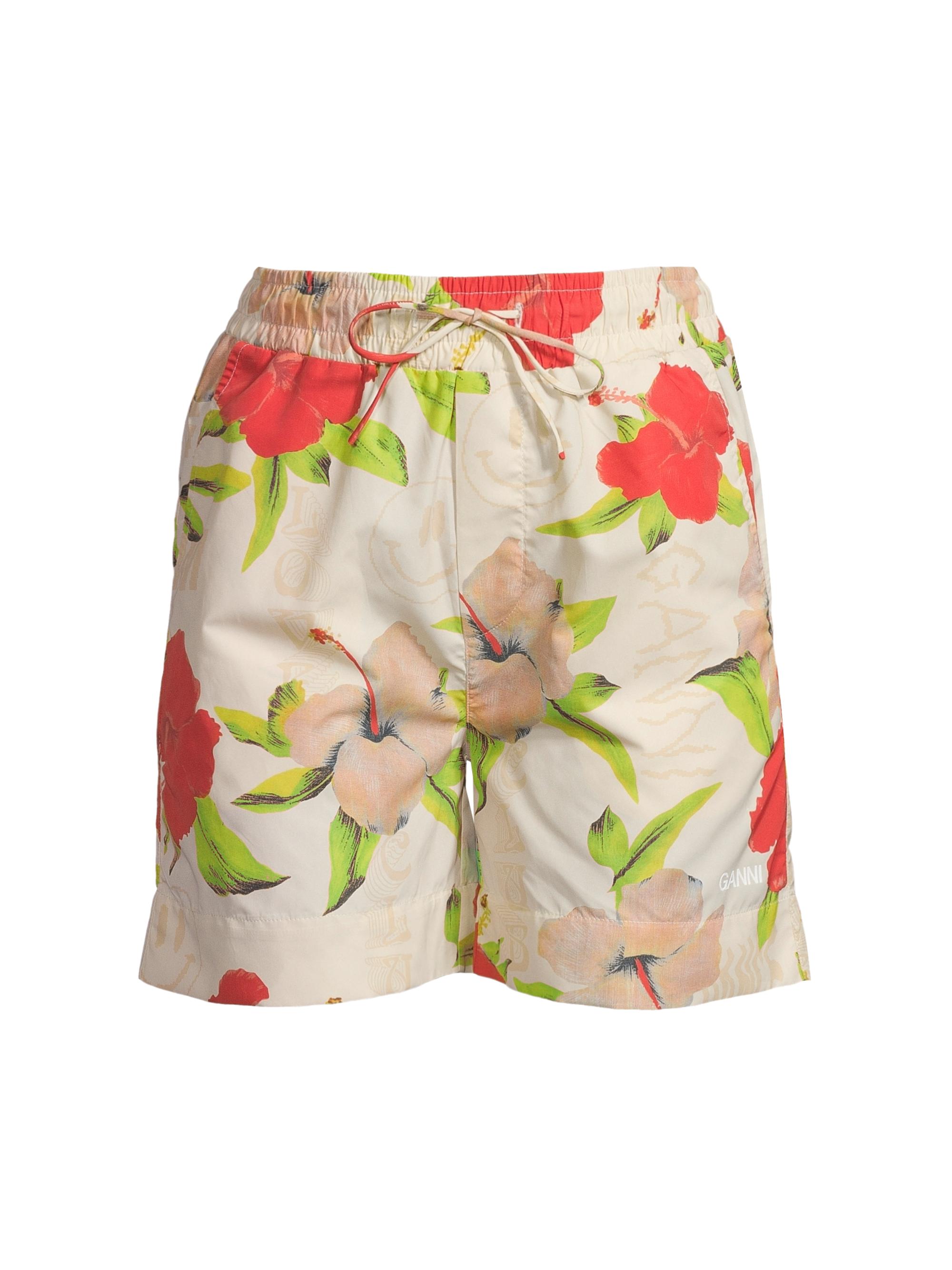 Ganni Women's Floral Surfer Shorts
