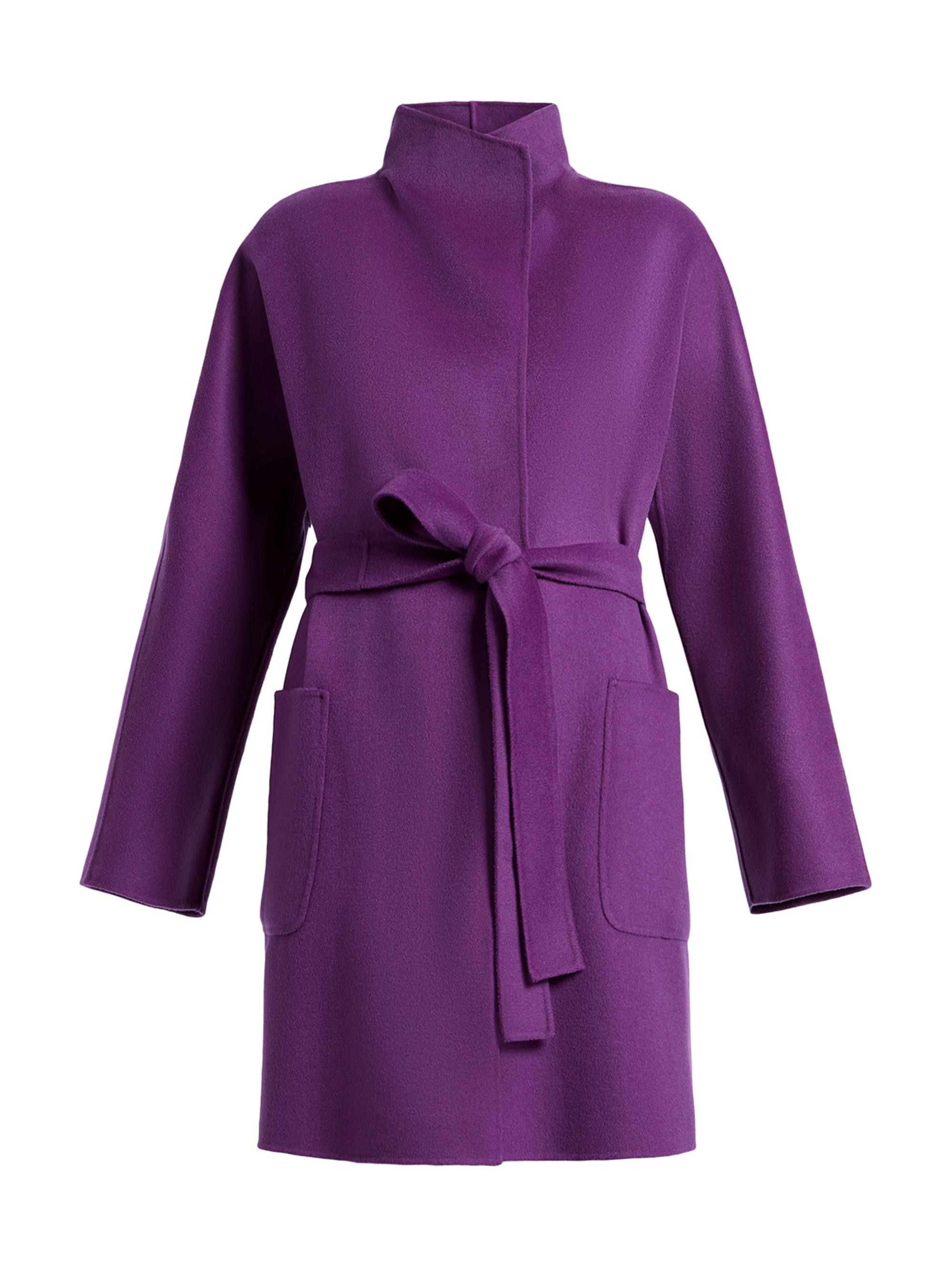 Marina Rinaldi Women's Tibet Wool Blend Coat - Purple