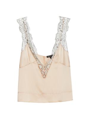 Meryll Rogge Off-White Crinkled Camisole