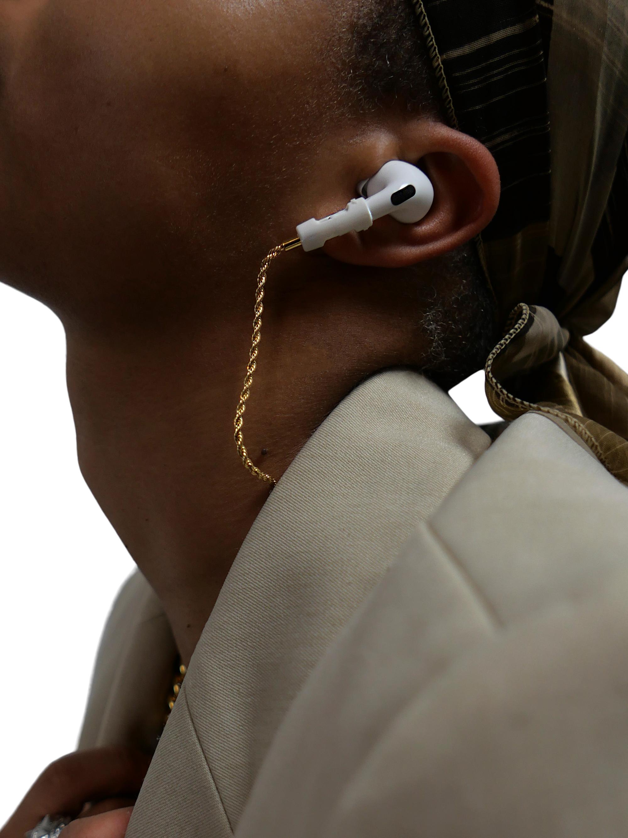 Tapper 18K Gold-Plated Brass Airpods & Airpods Pro Rope Chain