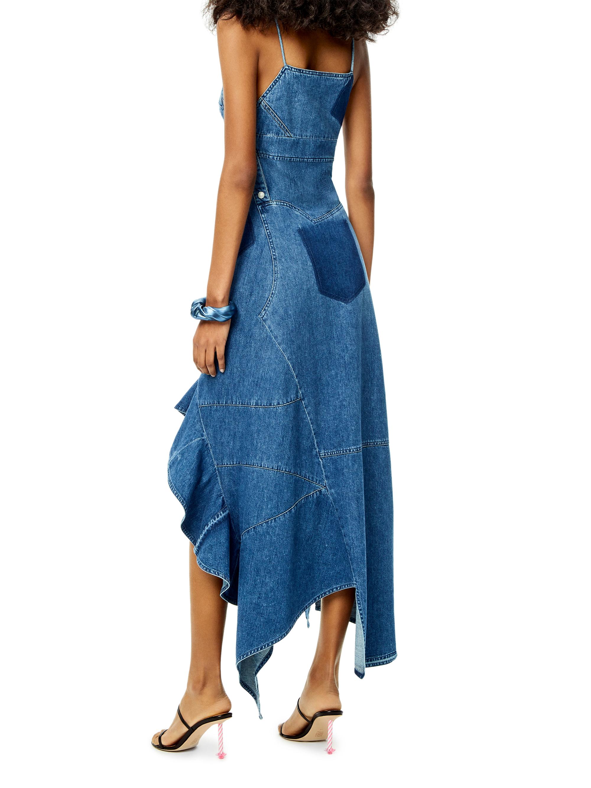 LOEWE Denim Ruffle Dress | Saks Fifth Avenue