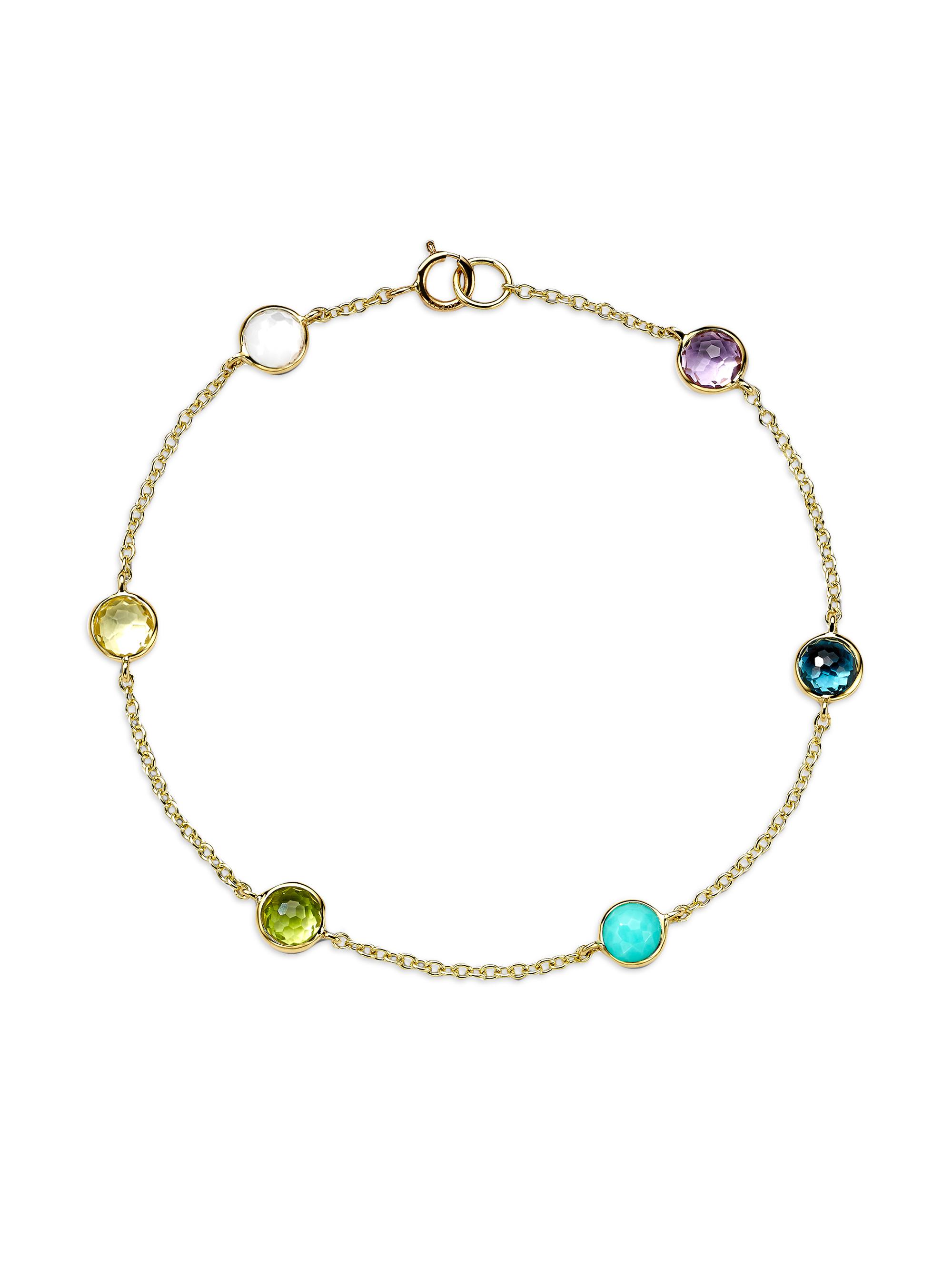 Ippolita Women's 18K Green Gold & Multi-Gemstone Station Bracelet - Gold