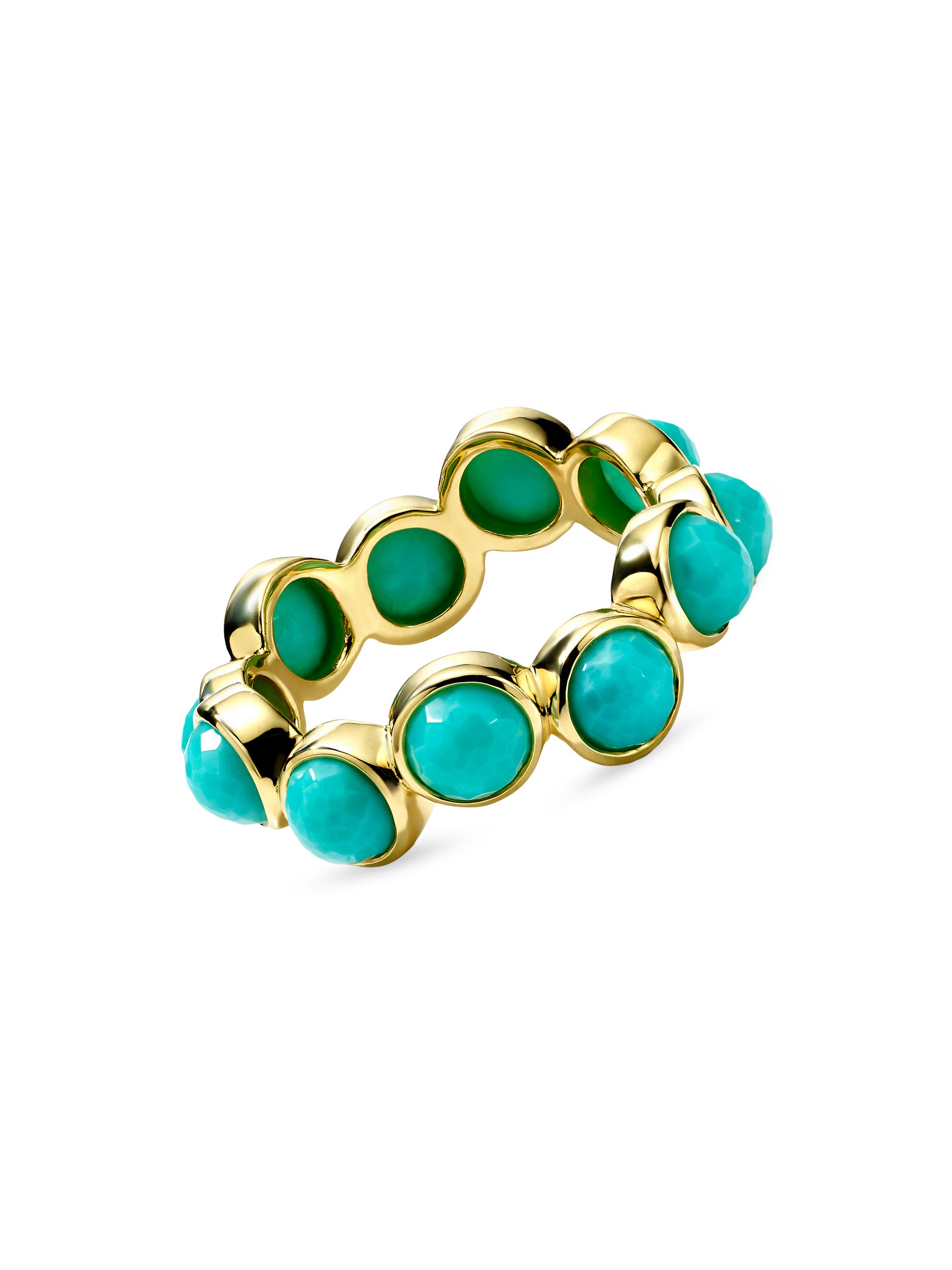 Ippolita Women's 18K Green Gold & Turquoise Ring - Blue