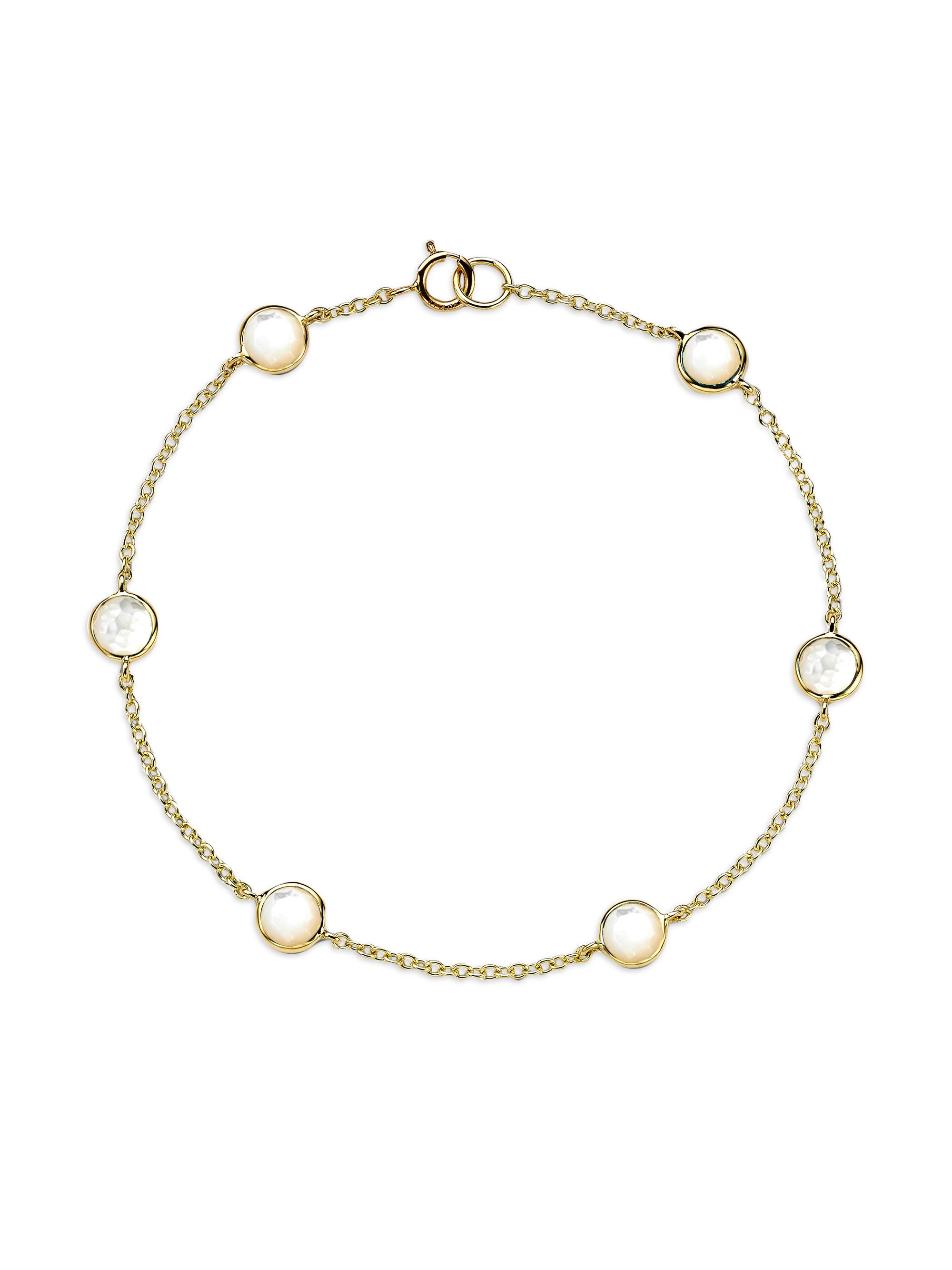 Ippolita Women's 18K Green Gold & Mother-Of-Pearl Station Bracelet - Gold