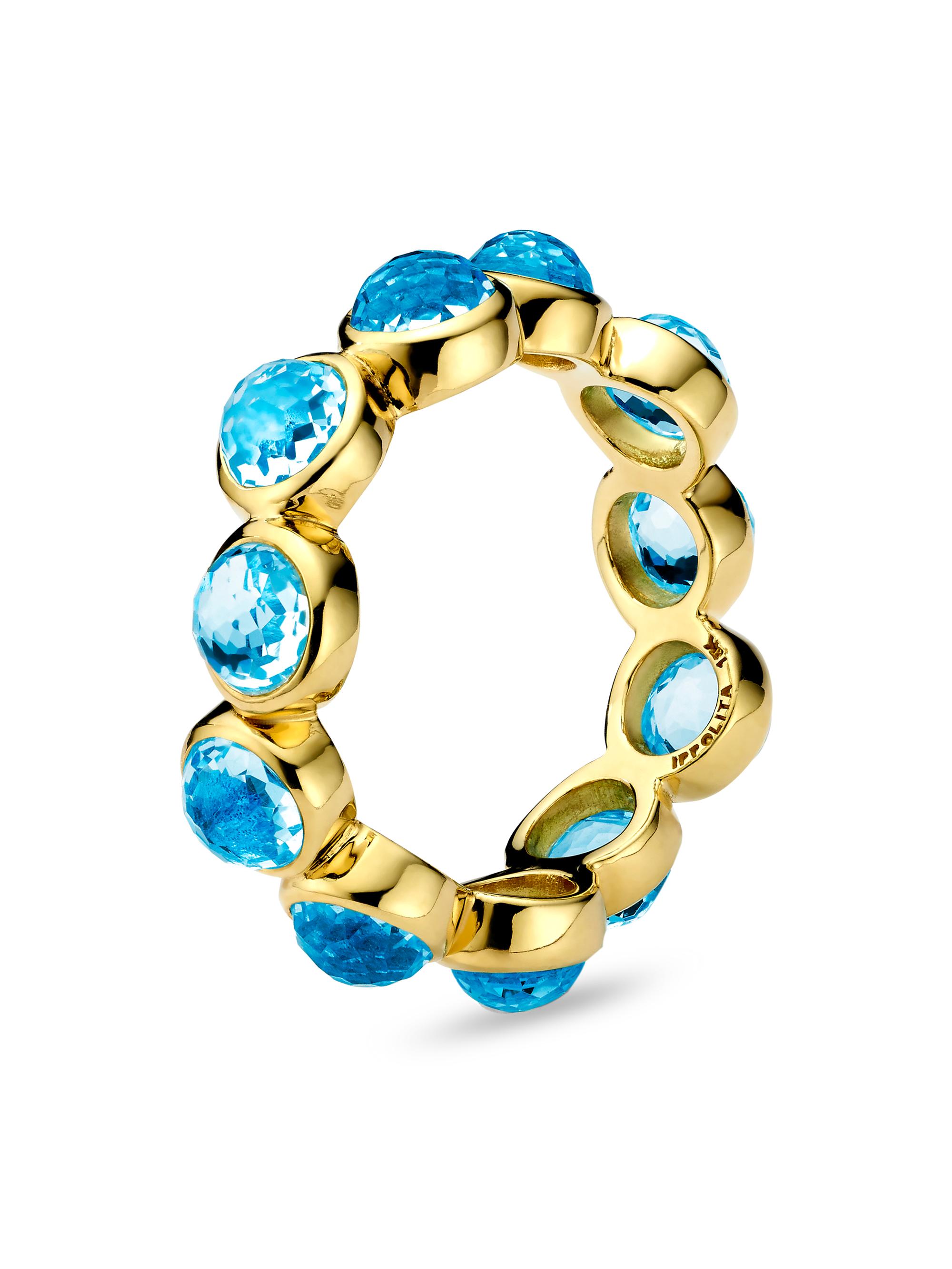 Ippolita Women's 18K Gold Lollipop Swiss Blue Topaz Ring - Gold