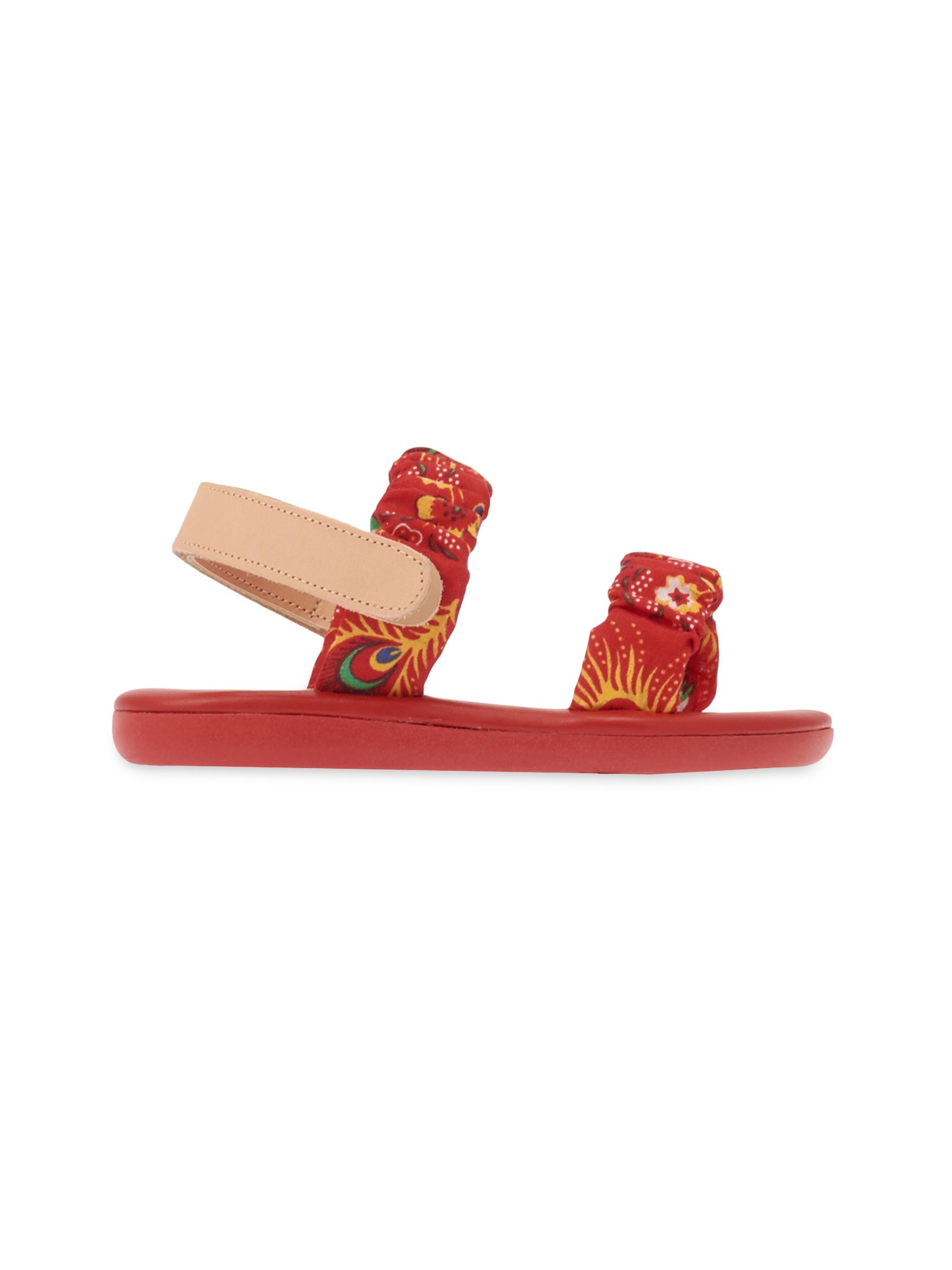 Ancient Greek Sandals Little Girl's & Girl's Little Margarita Soft Sandals - Red 12 (Child)