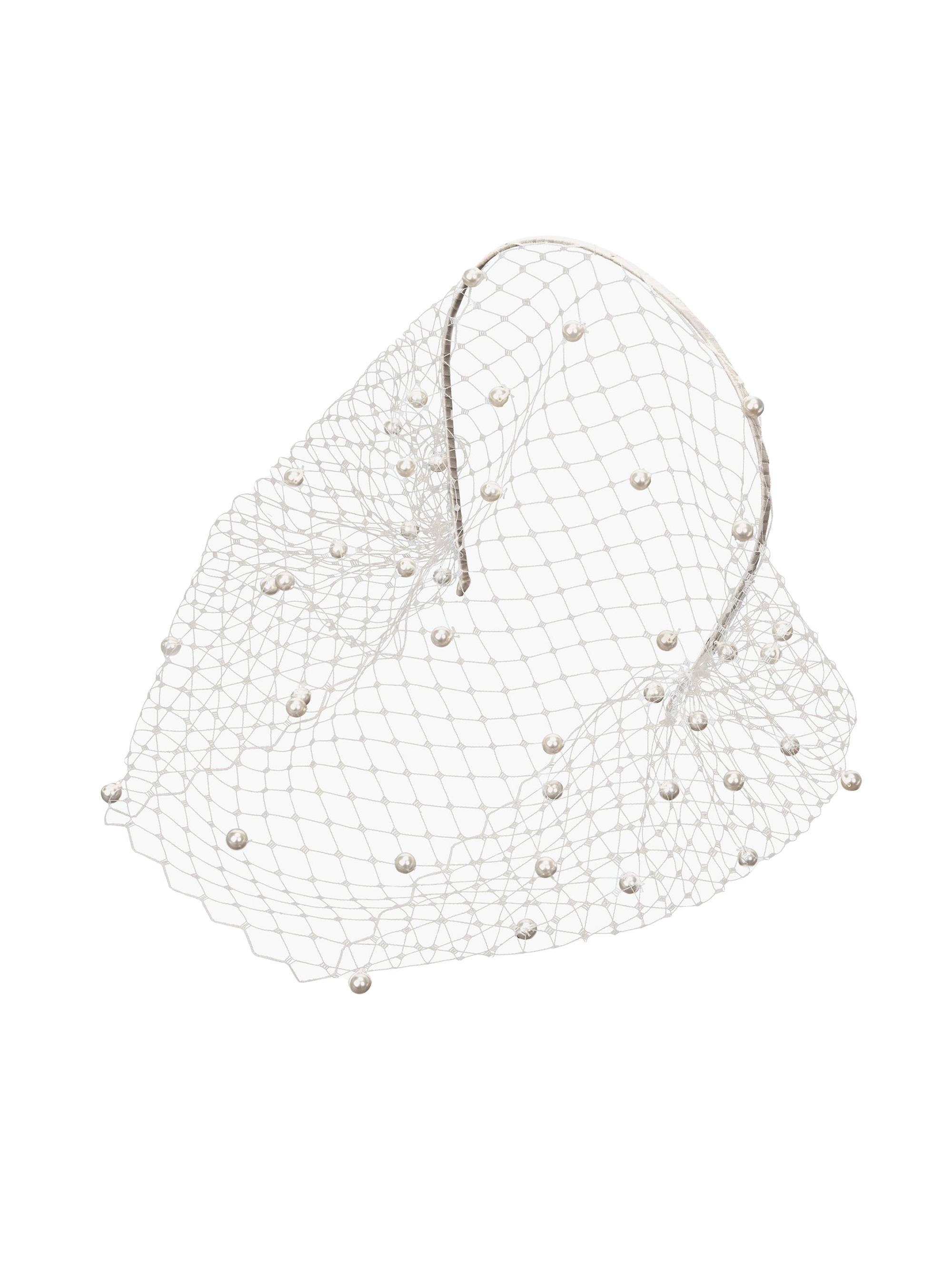Jennifer Behr Women's Voilette Faux Pearl Veil Headband - Cream