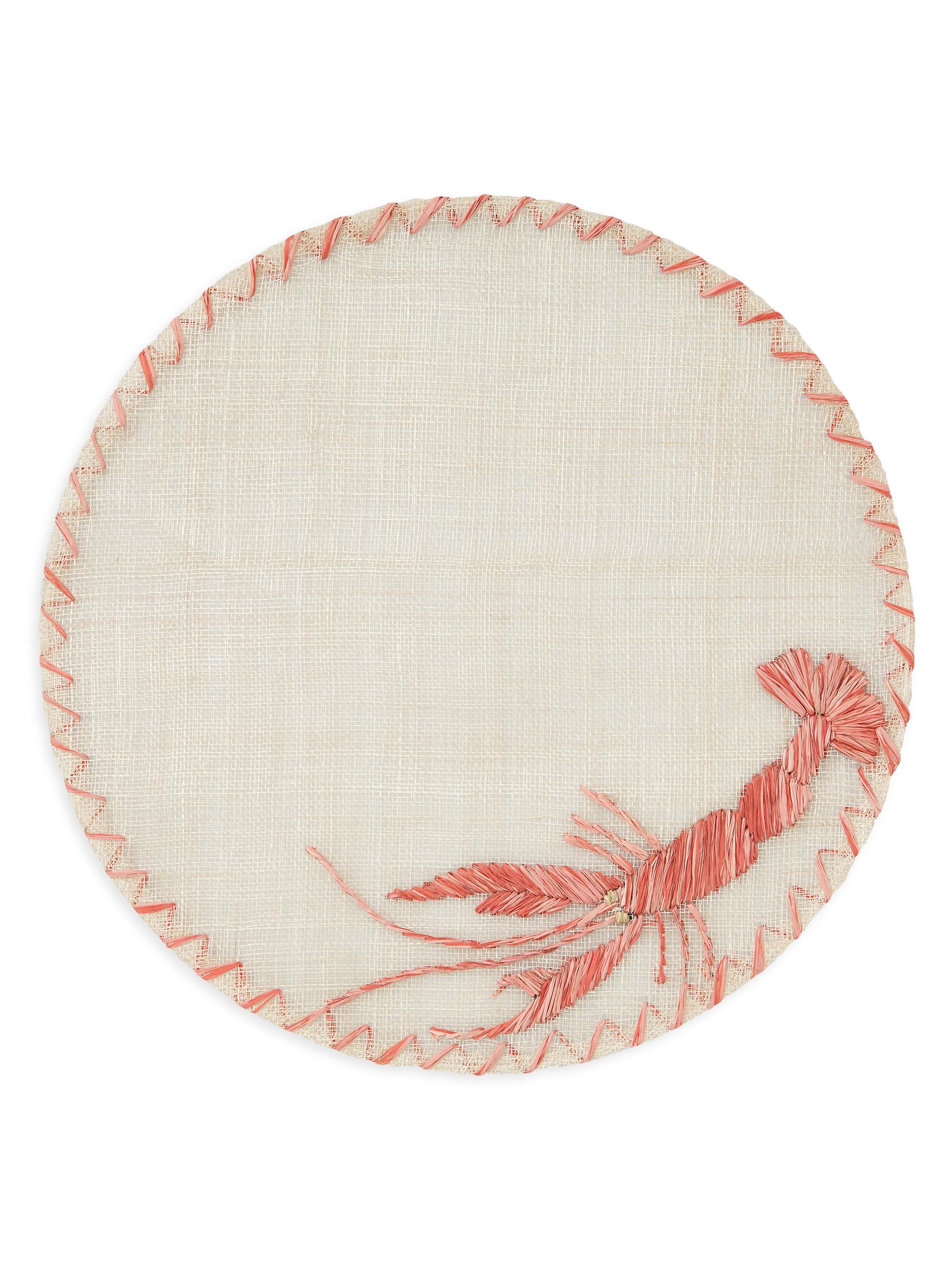 Joanna Buchanan Straw Lobster 4-Piece Placemat Set