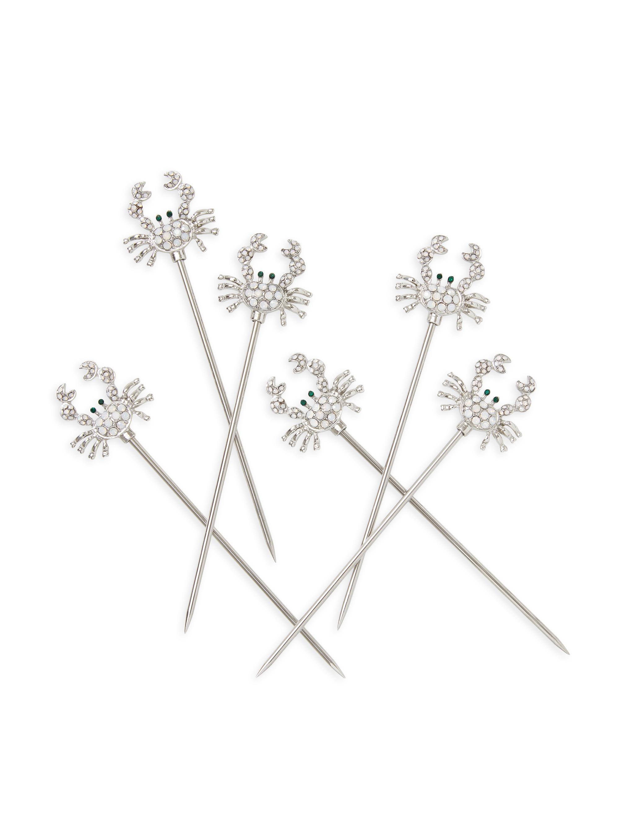 Joanna Buchanan Crab 4-Piece Cocktail Pick Set