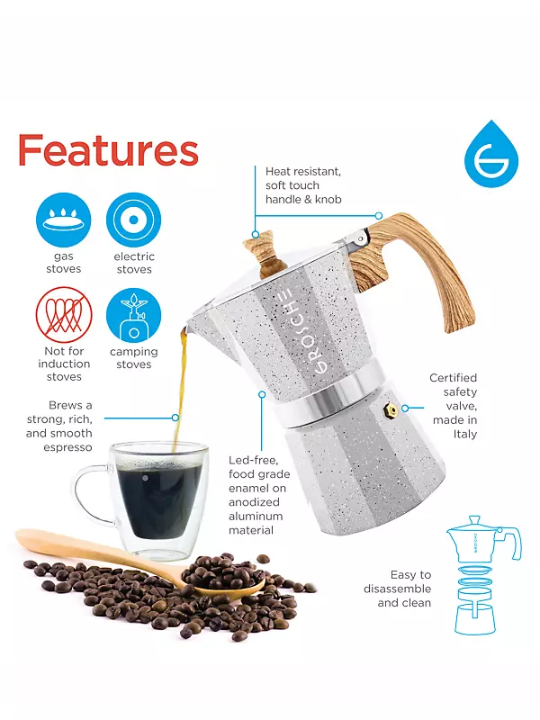 Milano Stone Espresso 9-Cup Coffee Maker