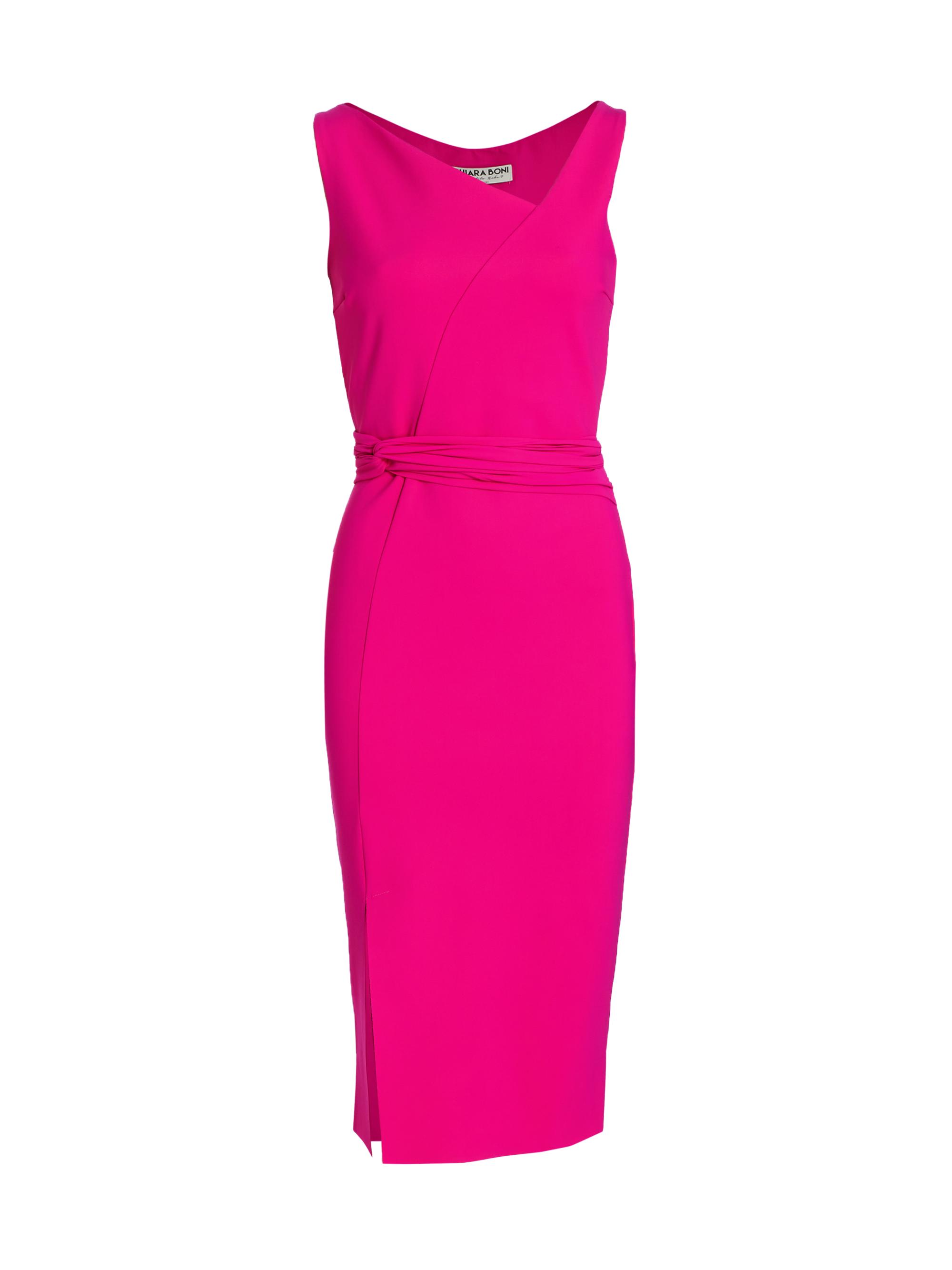 Stretch Jersey: Knee-Length Twisted Dress main image 0