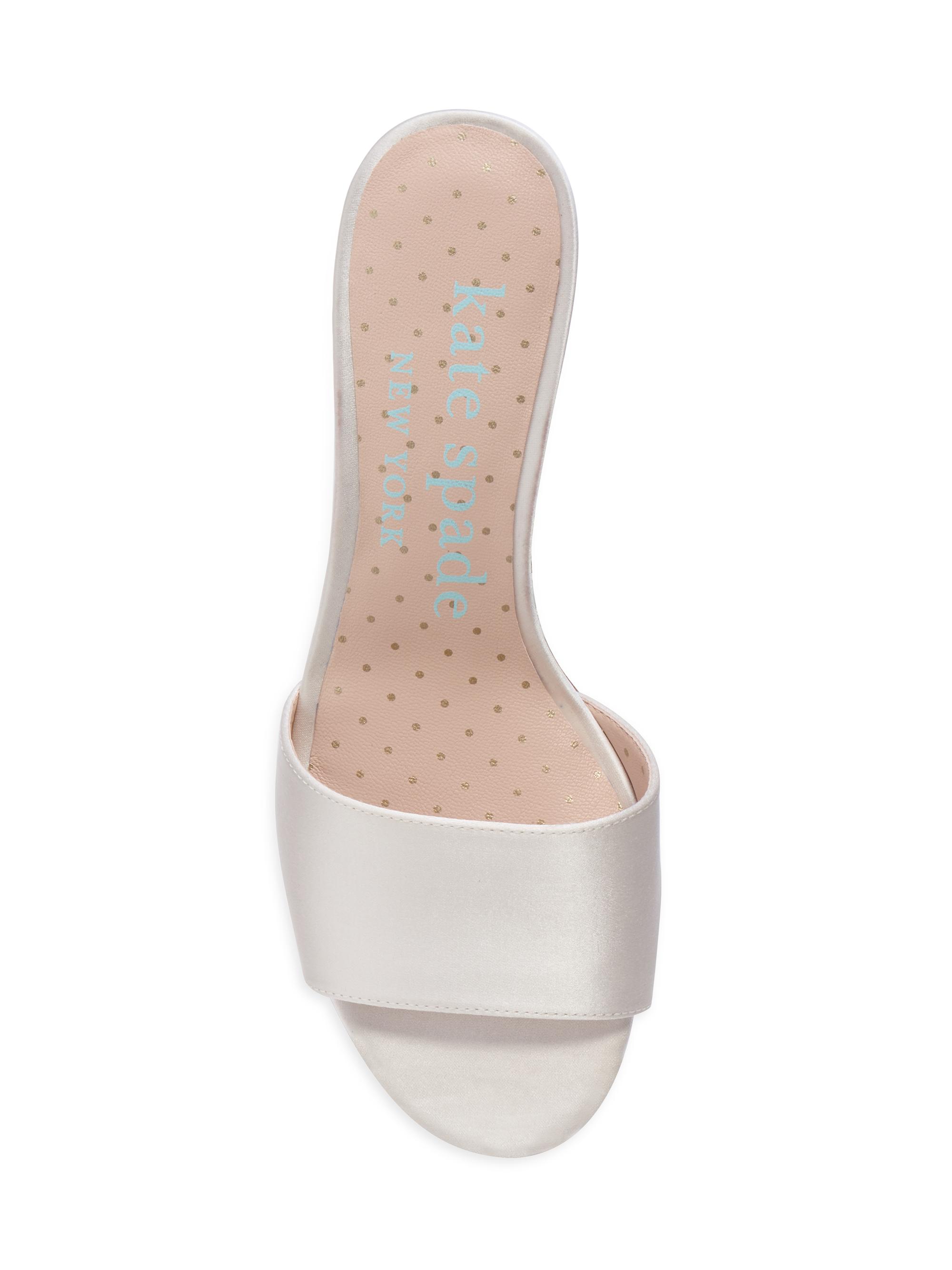 kate spade サテンミュール kate spade new york Love Satin Sculptural-Heel Mules | Saks