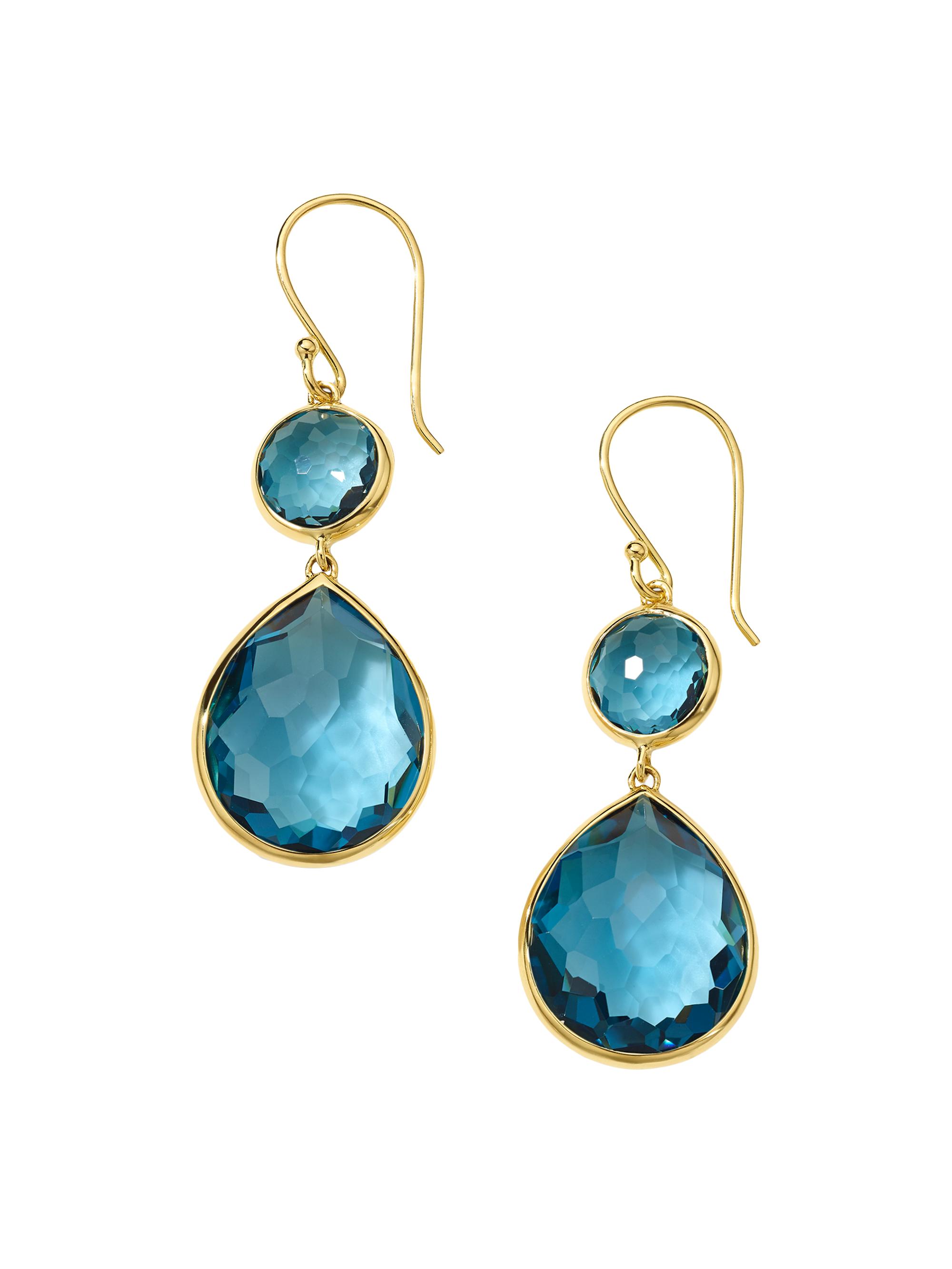 Ippolita Women's Snowman 18K Yellow Gold & Gemstone Drop Earrings - Topaz