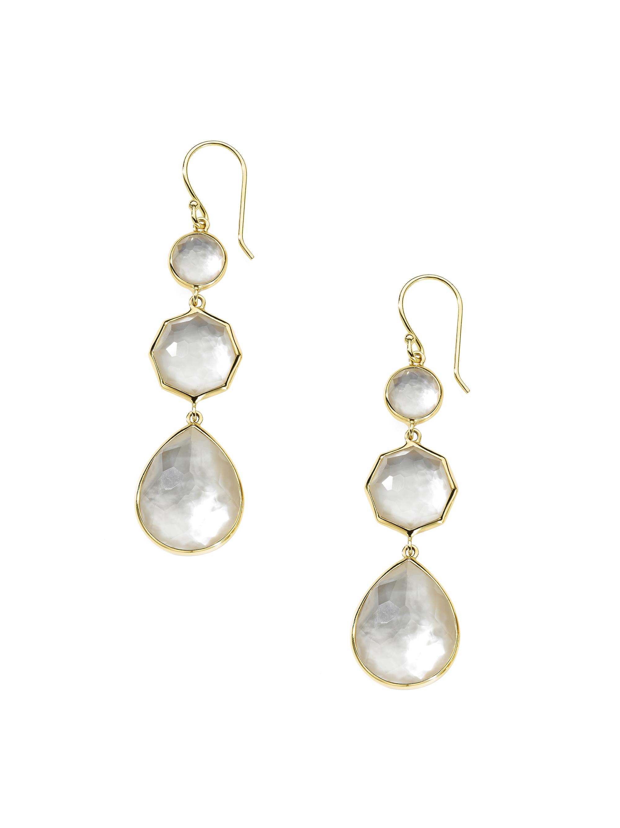 Ippolita Women's Rock Candy Crazy 8'S 18K Green Gold & Mother-Of-Pearl Drop Earrings - Gold