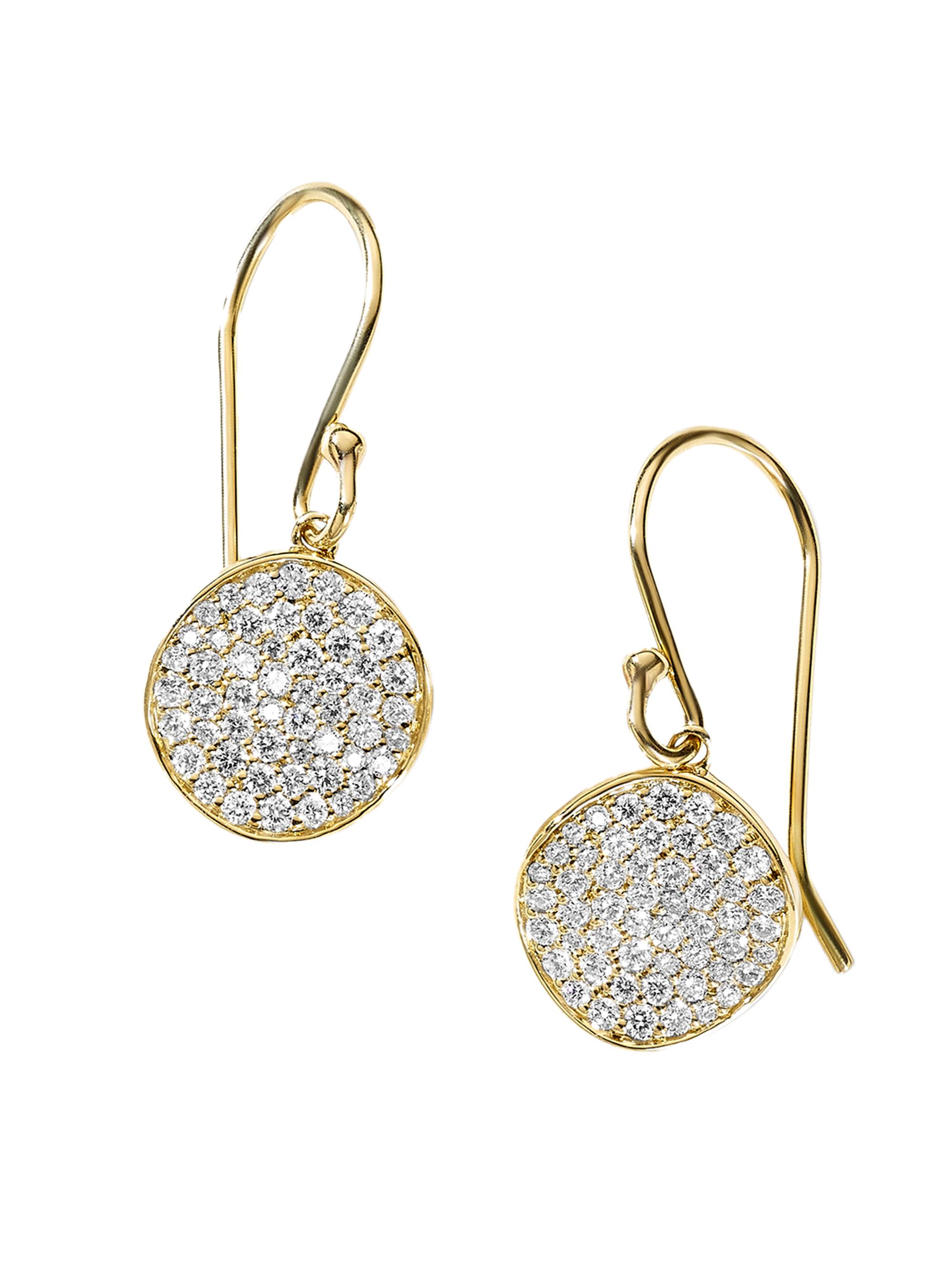 Ippolita Women's Stardust  Flower 18K Yellow Gold & Diamond Earrings - Gold