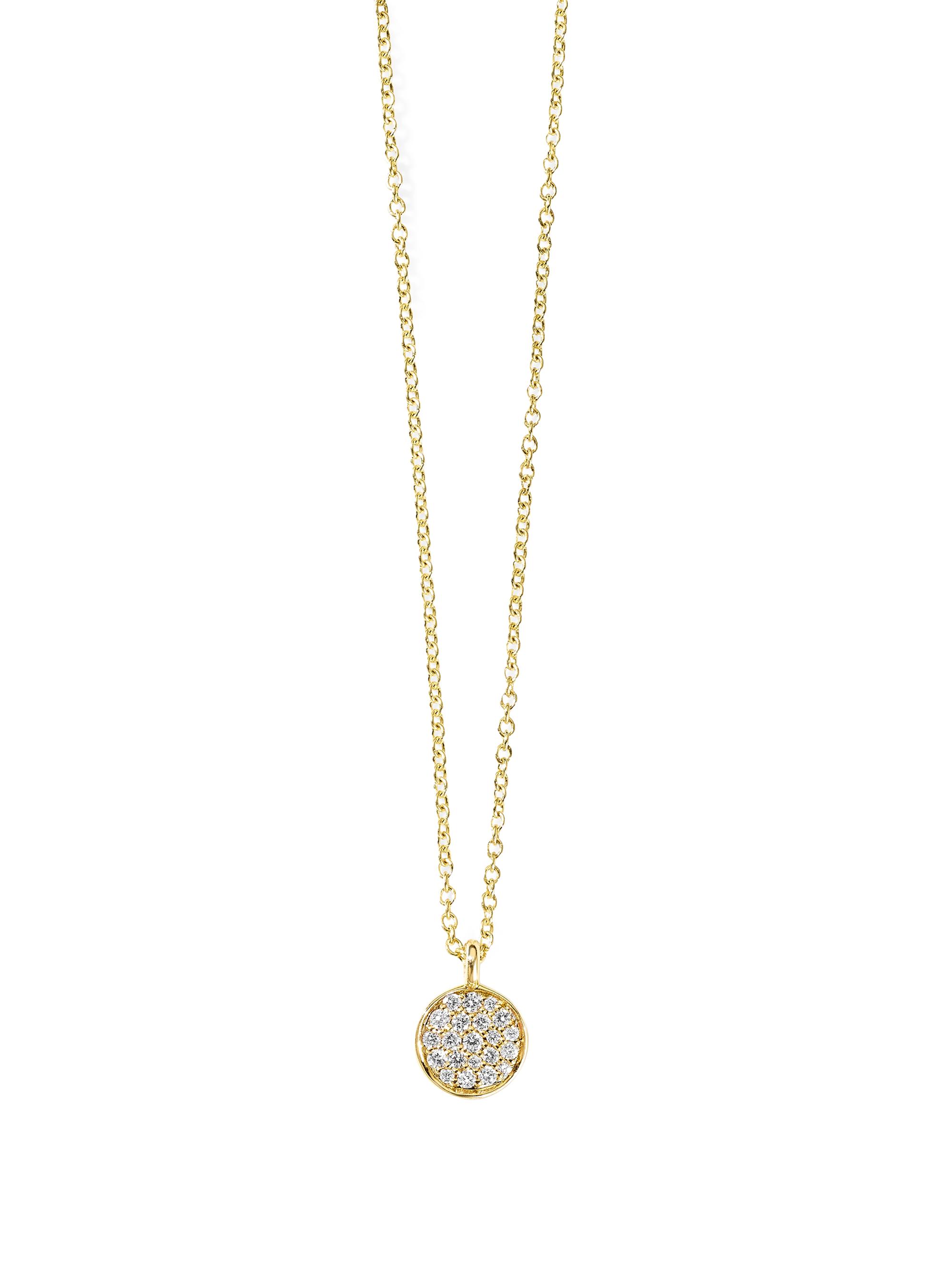 Ippolita Women's Stardust Mini Flower 18K Green Gold & Diamond Pendant Necklace - Gold