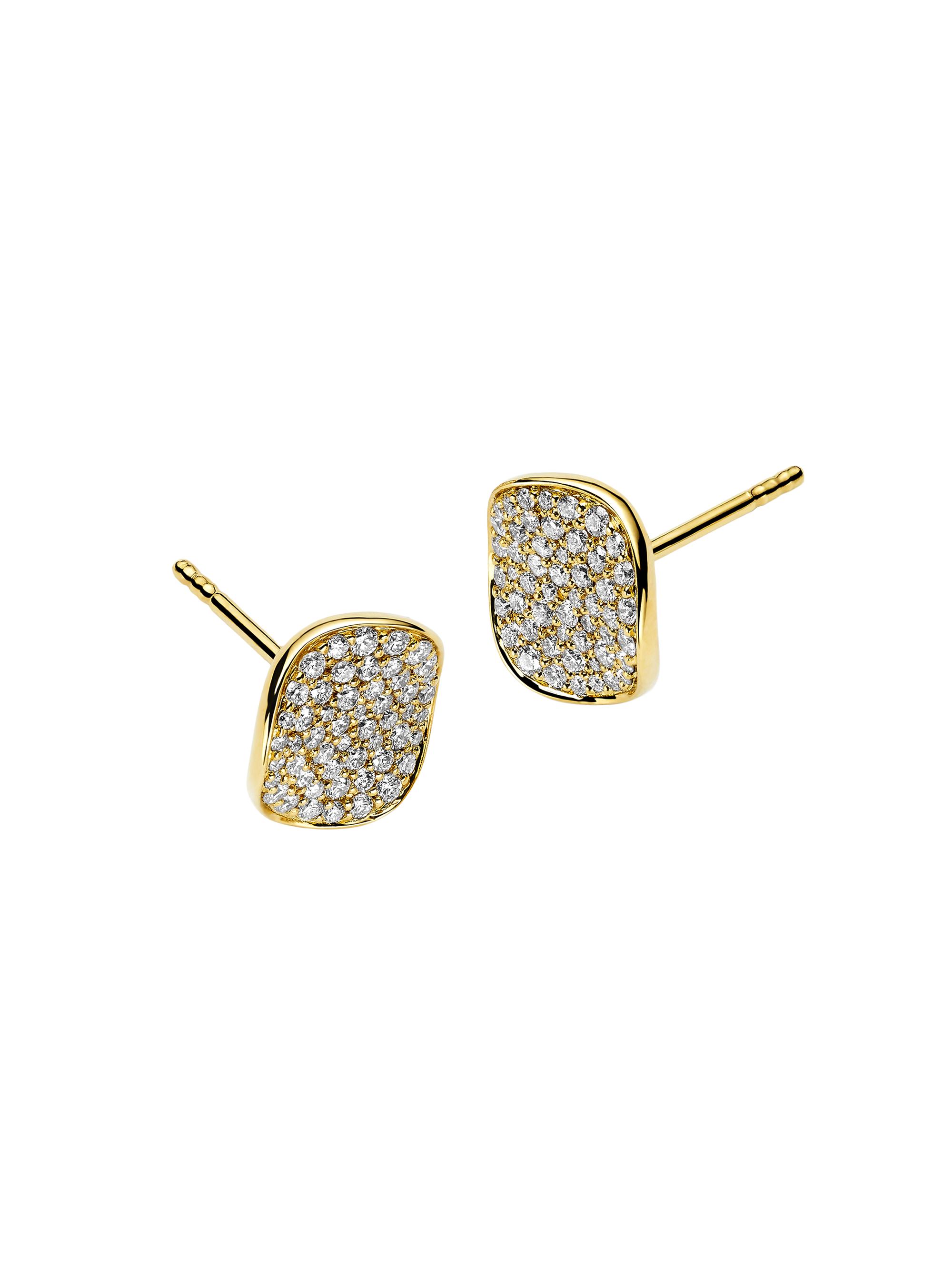 Ippolita Stardust 18K Yellow Gold & 0.51 TCW Diamond Stud Earrings