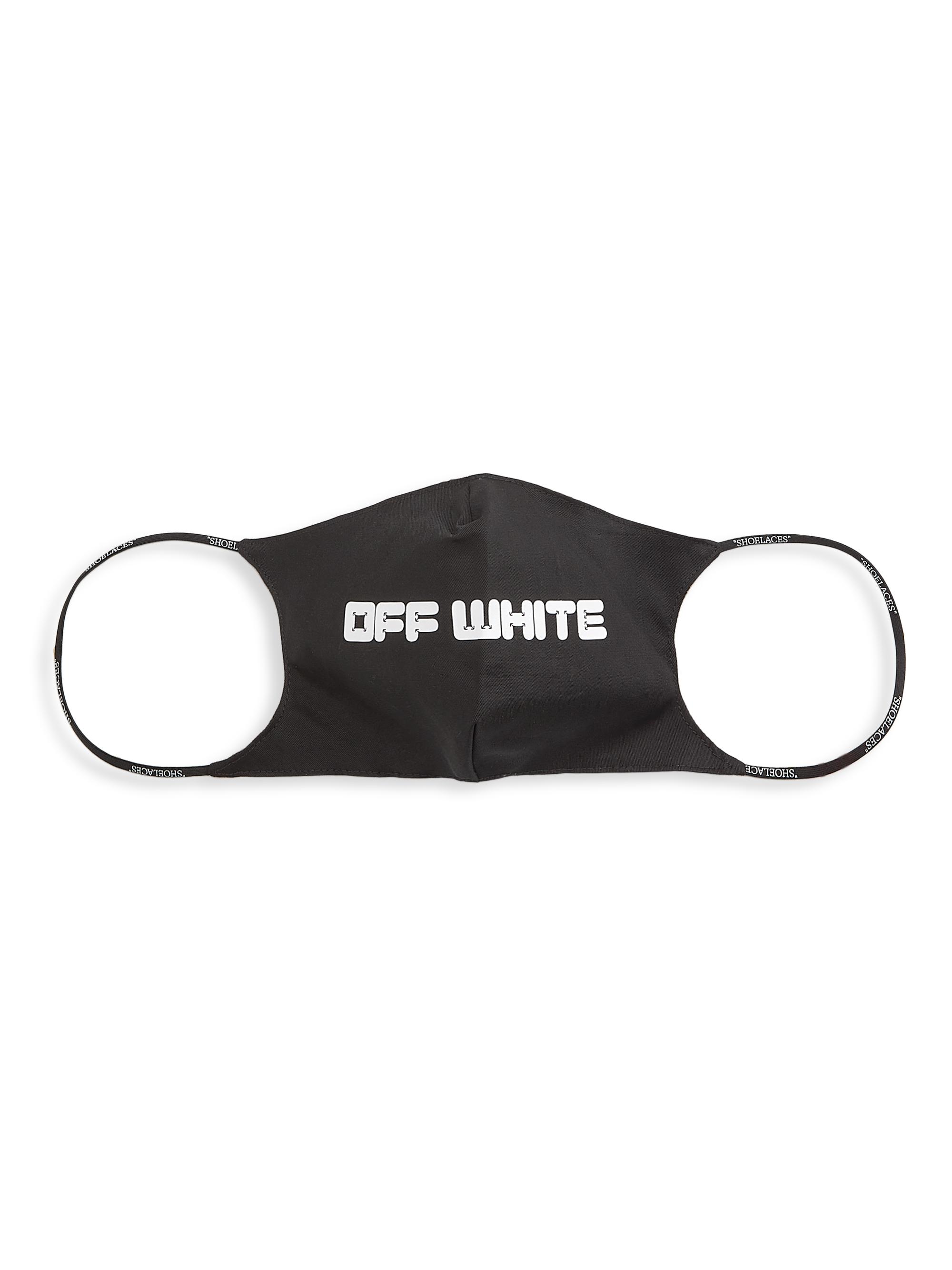 Off-White Men's Logo Arrows Face Mask - Black White