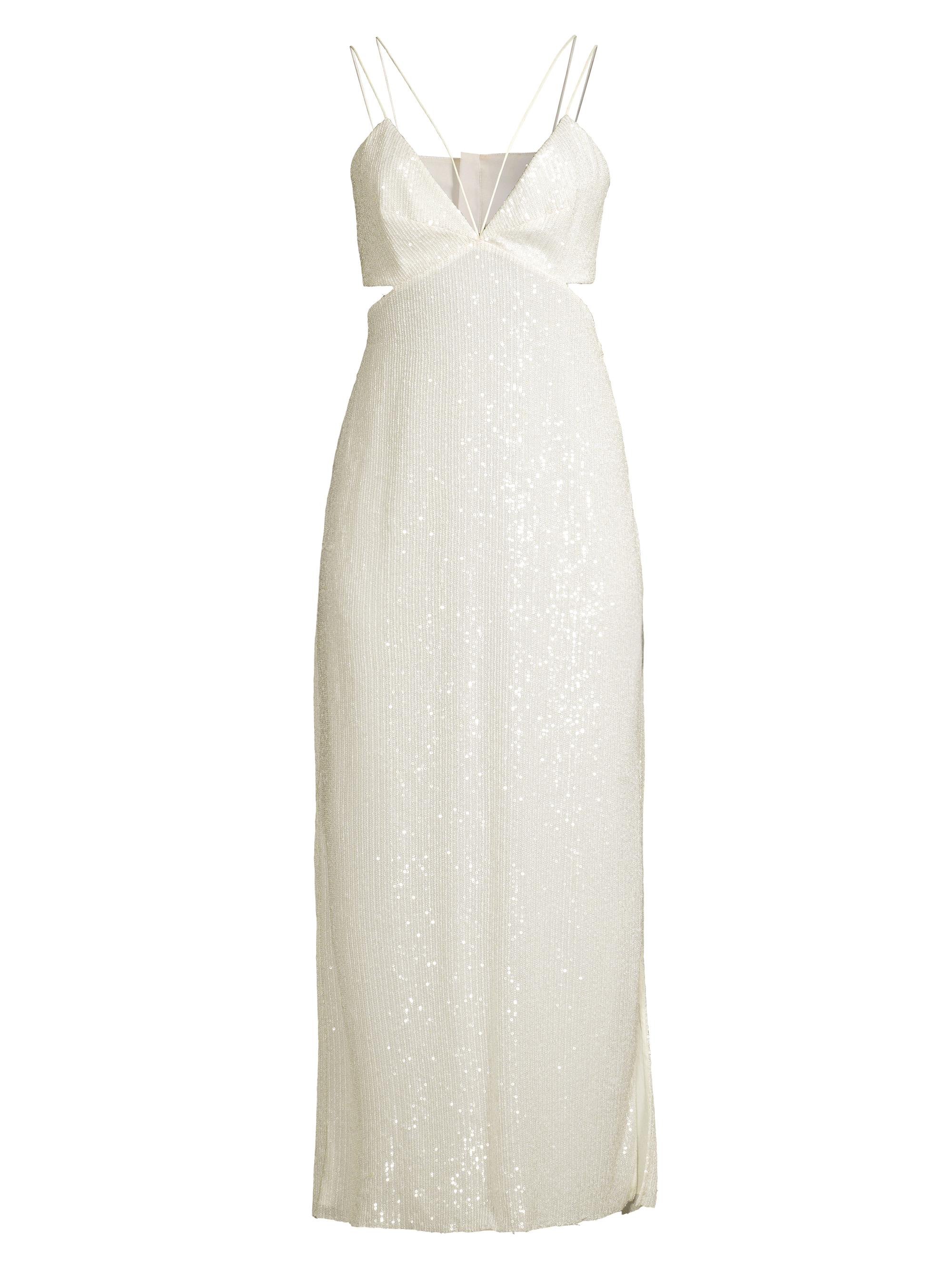 Sachin & Babi Women's Vivi Sequin-Embroidered Midi-Dress - Off White