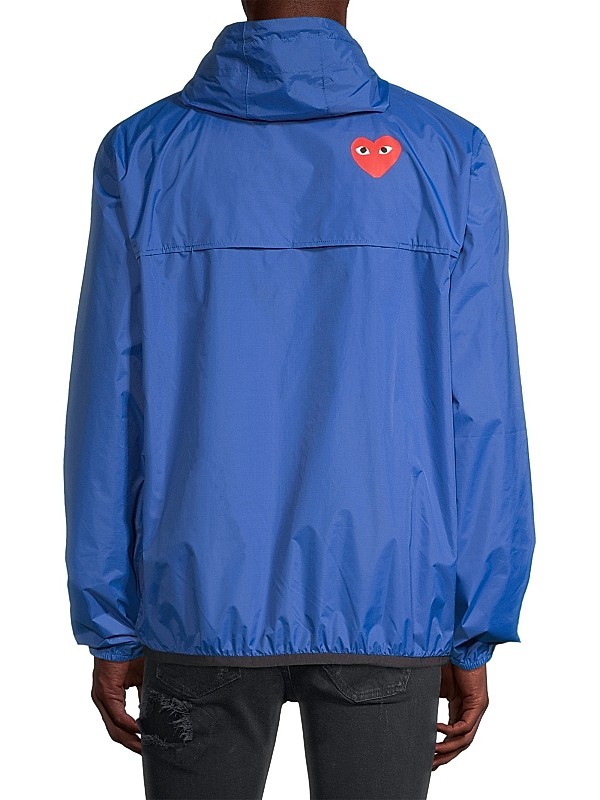 Shop Comme des Garçons PLAY K-Way Half-Zip Hoodie | Saks Shop Comme des Garçons PLAY K-Way Half-Zip Hoodie | Saks