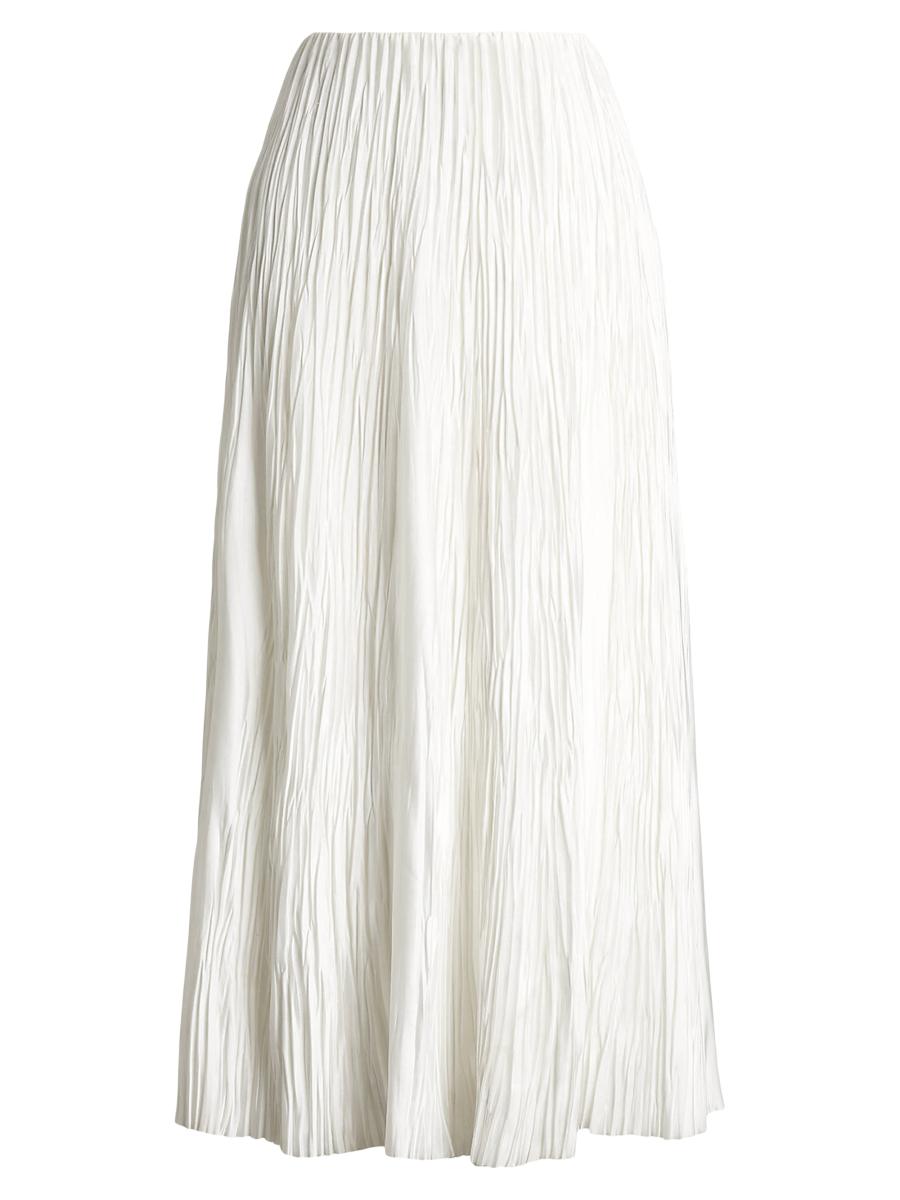 VIP【関税送料無料】希少 Ralph Lauren Collection Glenn Skirt Lauren Ralph Lauren Blue Paisley Chiffon Knee Length Skirt