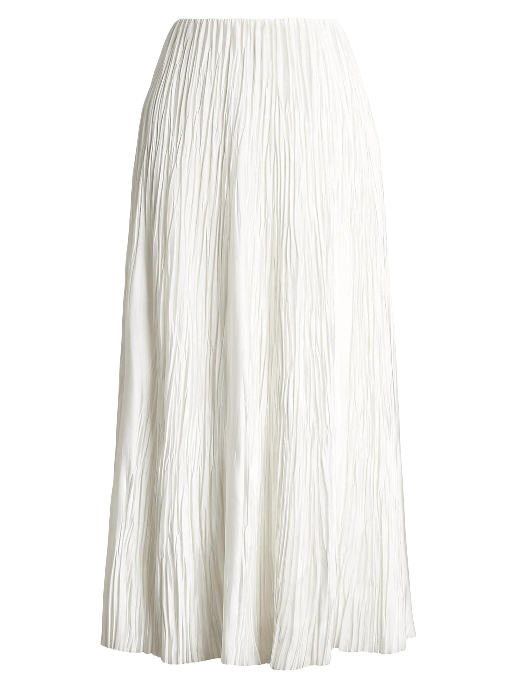 Pleated Skirt Mid Length Satin Skirts Made In Usa ASOS DESIGN