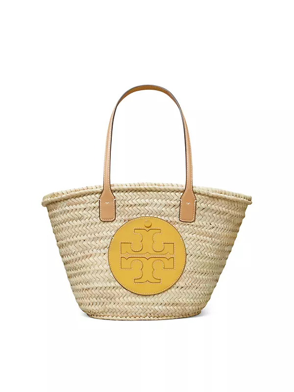 Ella Straw Basket Tote: Women's Handbags, Tote Bags