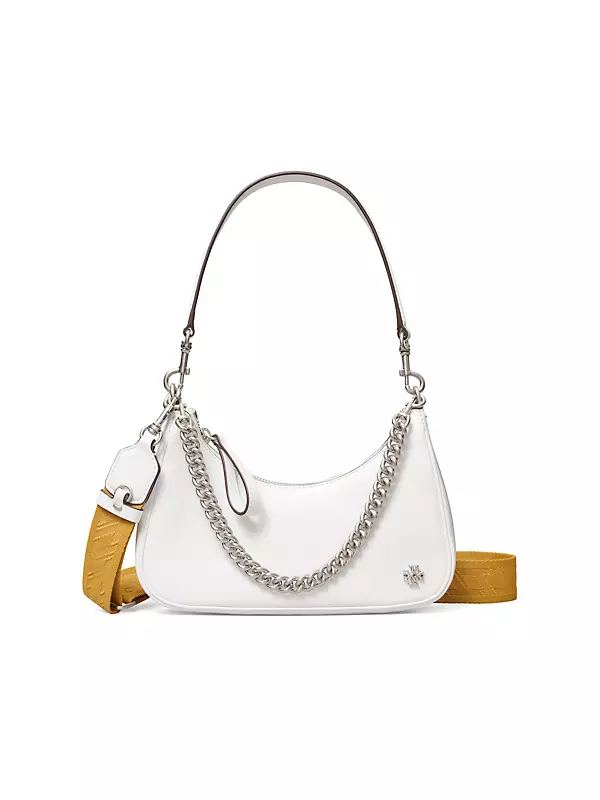 Glamorous 90s shoulder bag in straw with chain strap